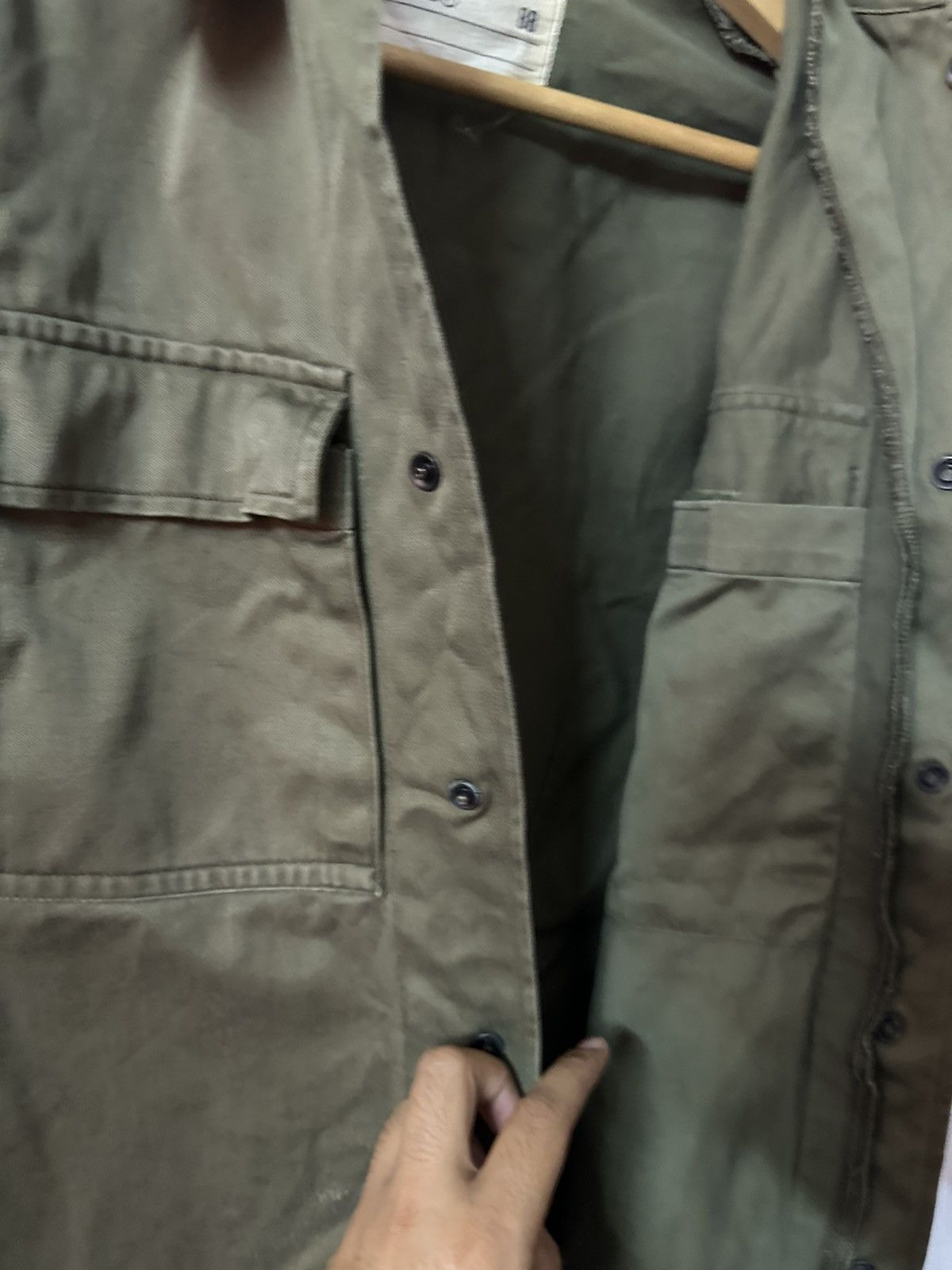 Vintage 1978 Dutch Military Green Jacket H. Van Puijenbroek Size US M / EU 48-50 / 2 - 12 Thumbnail