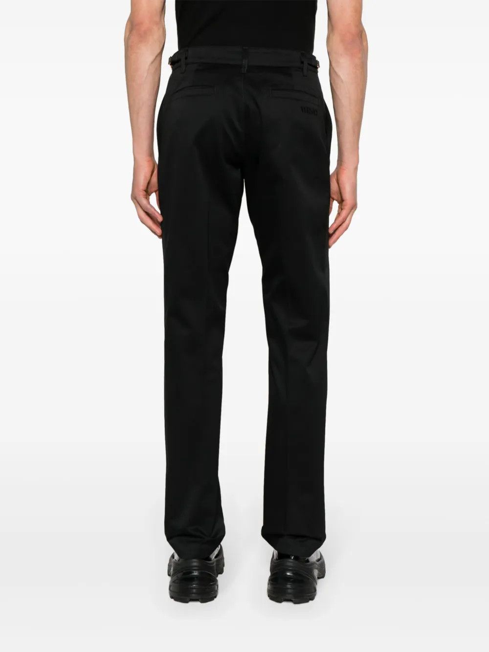 Versace o1y0425 Logo Casual Pant in Black Size US 32 / EU 48 - 4 Thumbnail