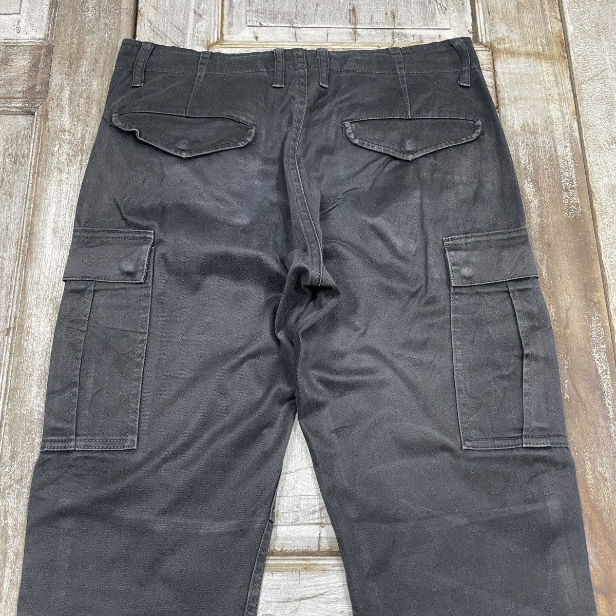 Japanese Brand × Vintage Vintage Back Number Black Cargo Pants Size US 30 / EU 46 - 3 Thumbnail
