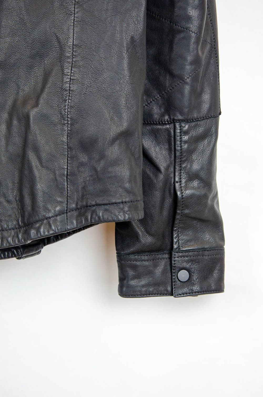 Allsaints AllSaints Holmes Leather Moto Jacket Black Size XL Size US XL / EU 56 / 4 - 8 Thumbnail