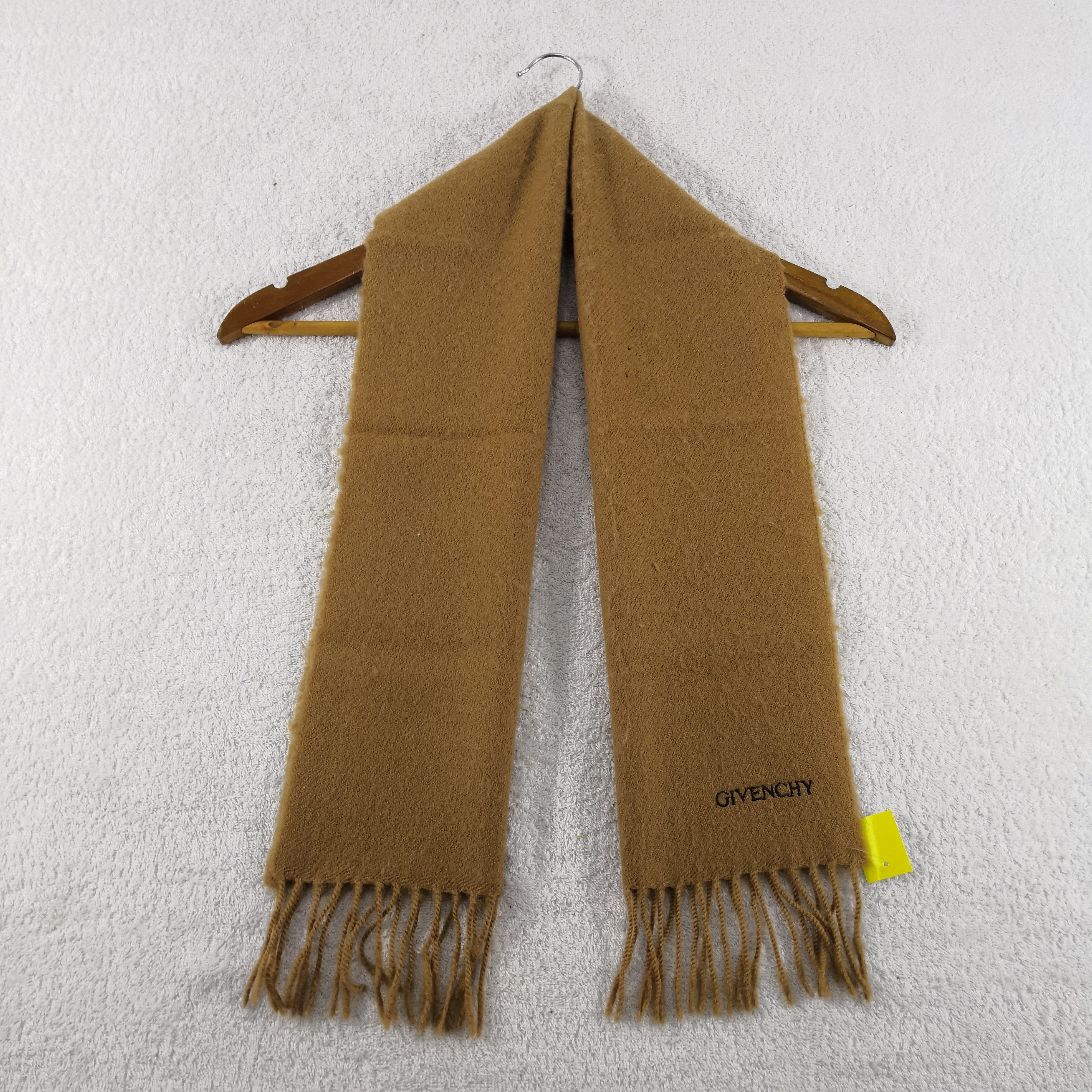Japanese Brand Vintage Givenchy Scarf Wool Cashmere Scarves Size ONE SIZE - 2 Thumbnail
