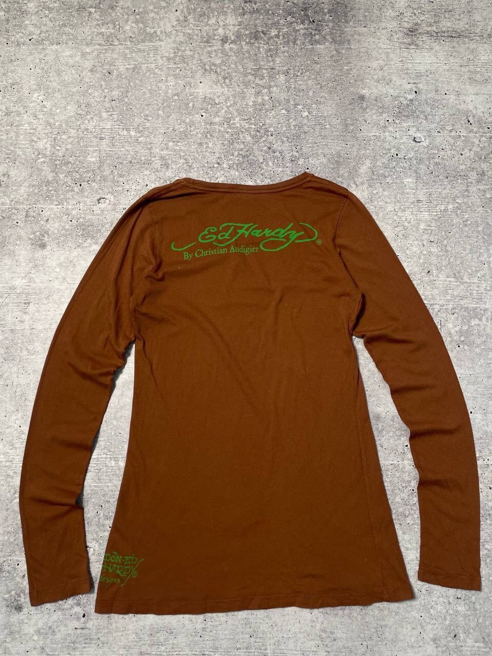 Ed Hardy Vintage Ed Hardy Christian Audigier Skull Long Sleeve Y2K Size M / US 6-8 / IT 42-44 - 4 Thumbnail