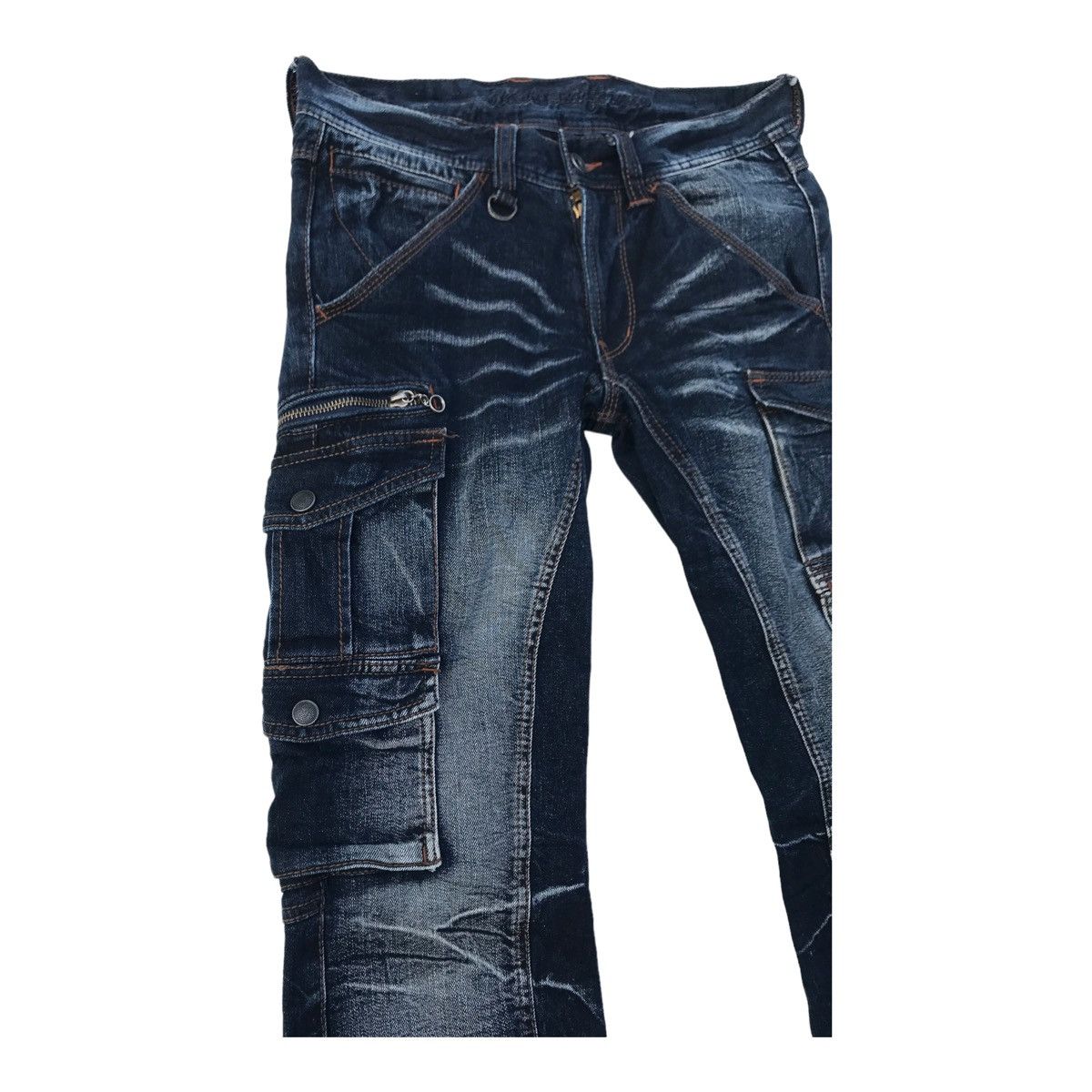 Nicole Club Nicole Club For Men Denim Cargo Multipocket Streetwear Pants Size US 29 - 4 Thumbnail
