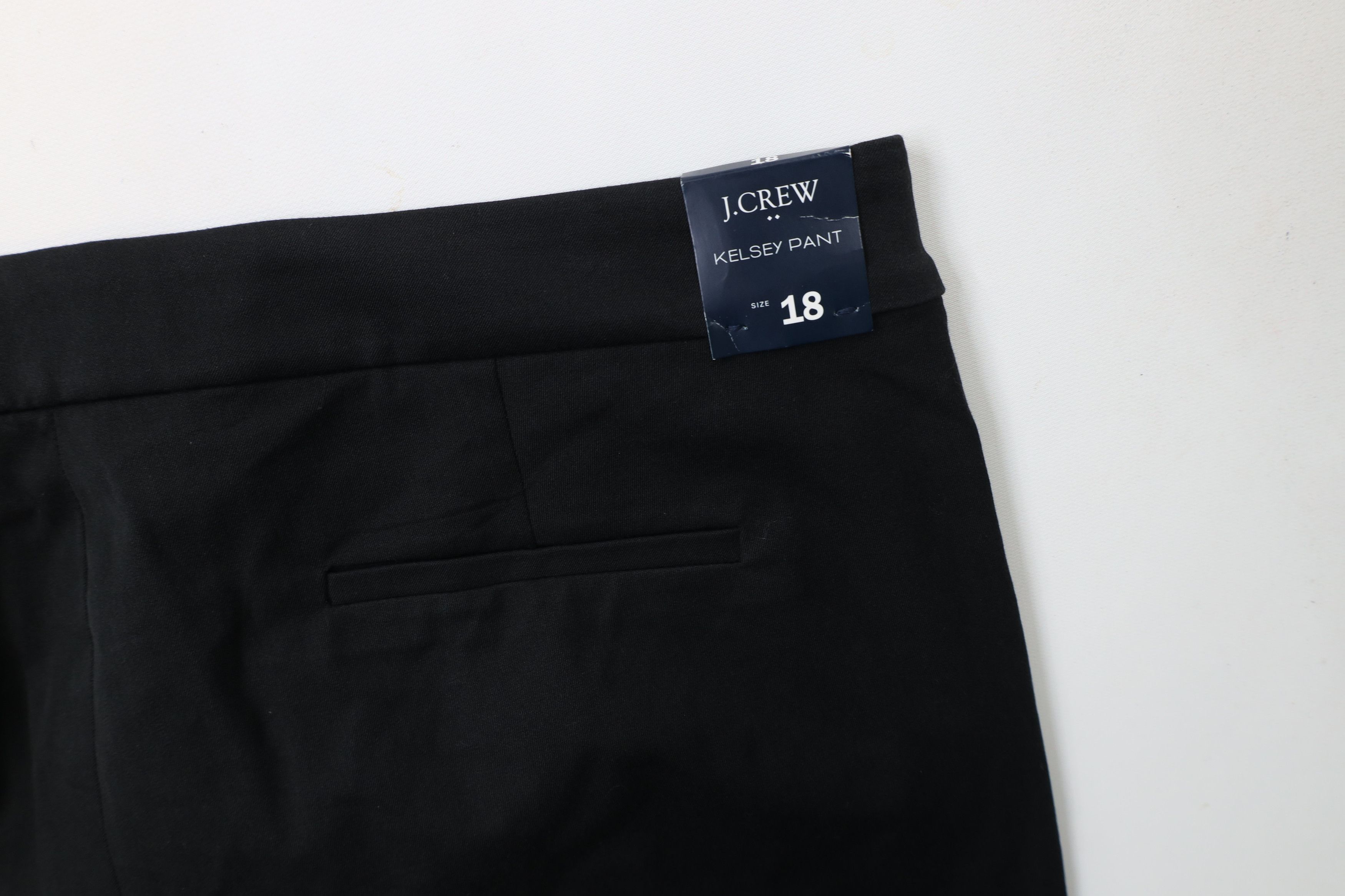 J.Crew × Vintage New J Crew Stretch Flared Wide Leg Kelsey Chino Pants Black Size 40" / US 18 - 12 Thumbnail