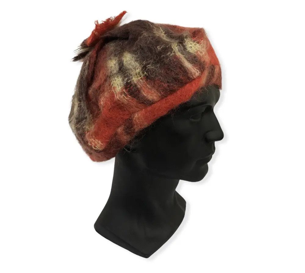 Designer × Vintage Vintage Mohair Multicolour Hat Size ONE SIZE - 2 Thumbnail