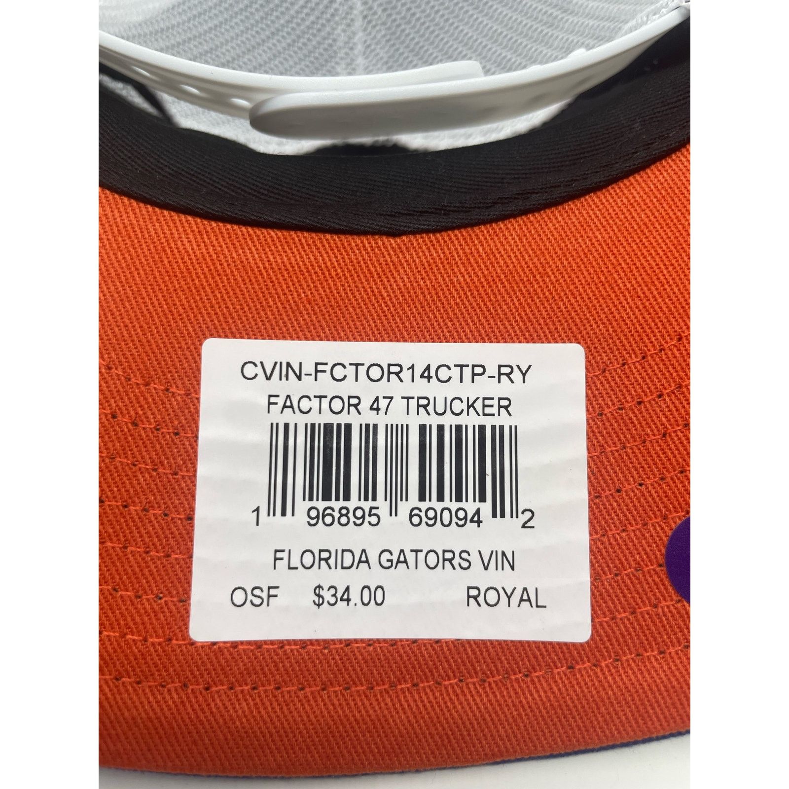 47 Brand Florida Gators Hat 47 Brand Trucker Adjustable Snapback Cap Size ONE SIZE - 4 Thumbnail