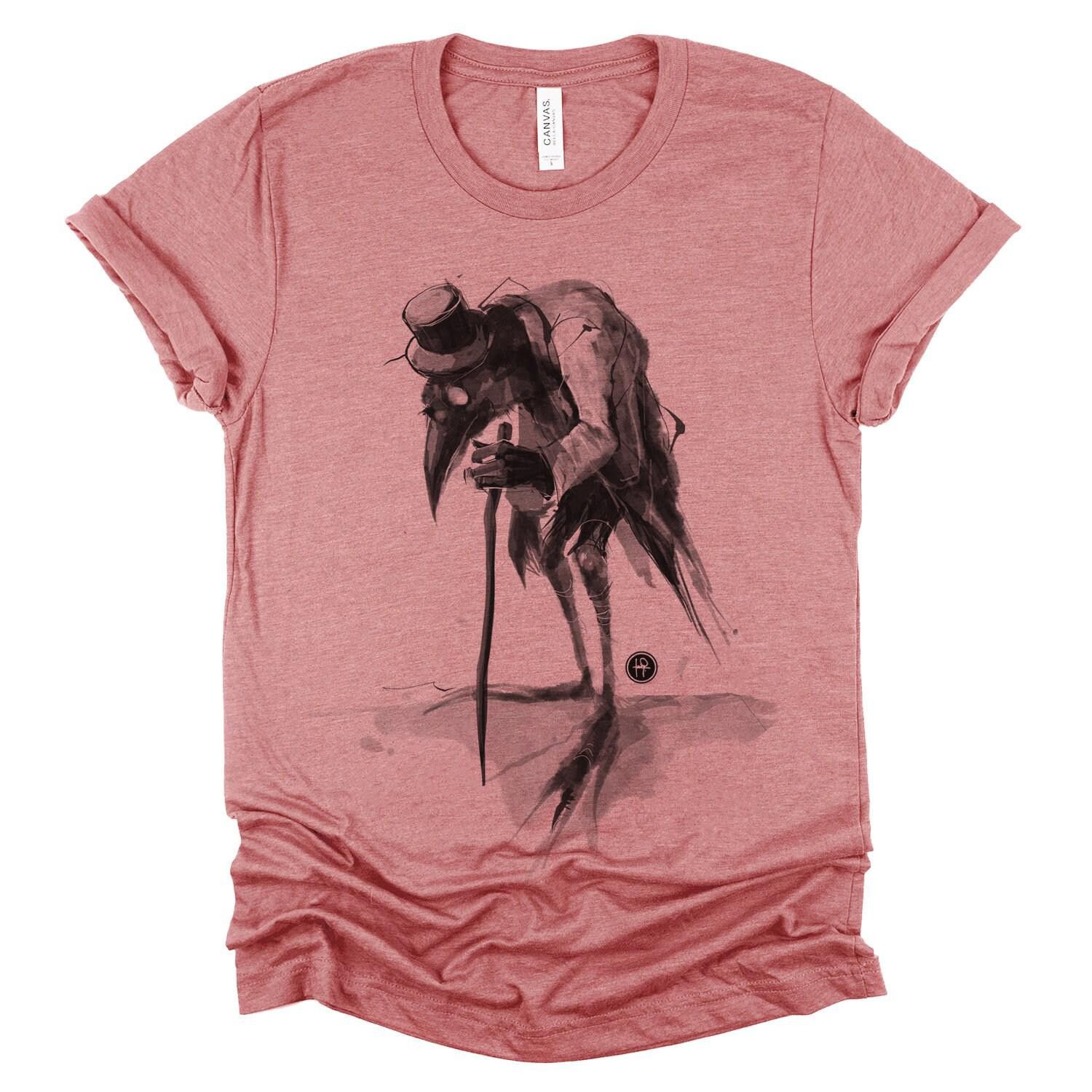 Designer Old Crow Unisex T-shirt Gothic Raven T-Shirt Claptone Sz M Size US M / EU 48-50 / 2 - 1 Thumbnail