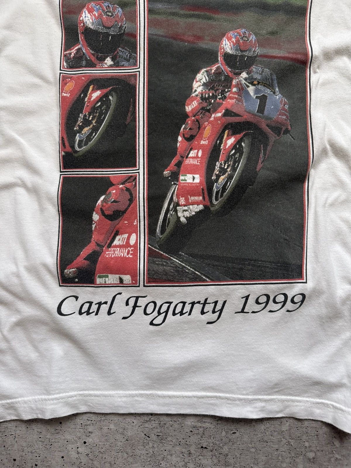Ducati 1999 Team Ducati by Redwood Carl Fogarty Vintage Tee Size US L / EU 52-54 / 3 - 7 Thumbnail
