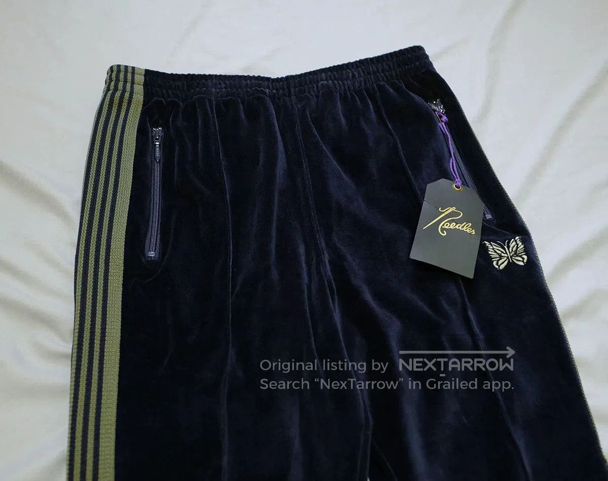 Needles needles narrow track velvet pants with stripes. Size US 38 / EU 54 - 3 Thumbnail
