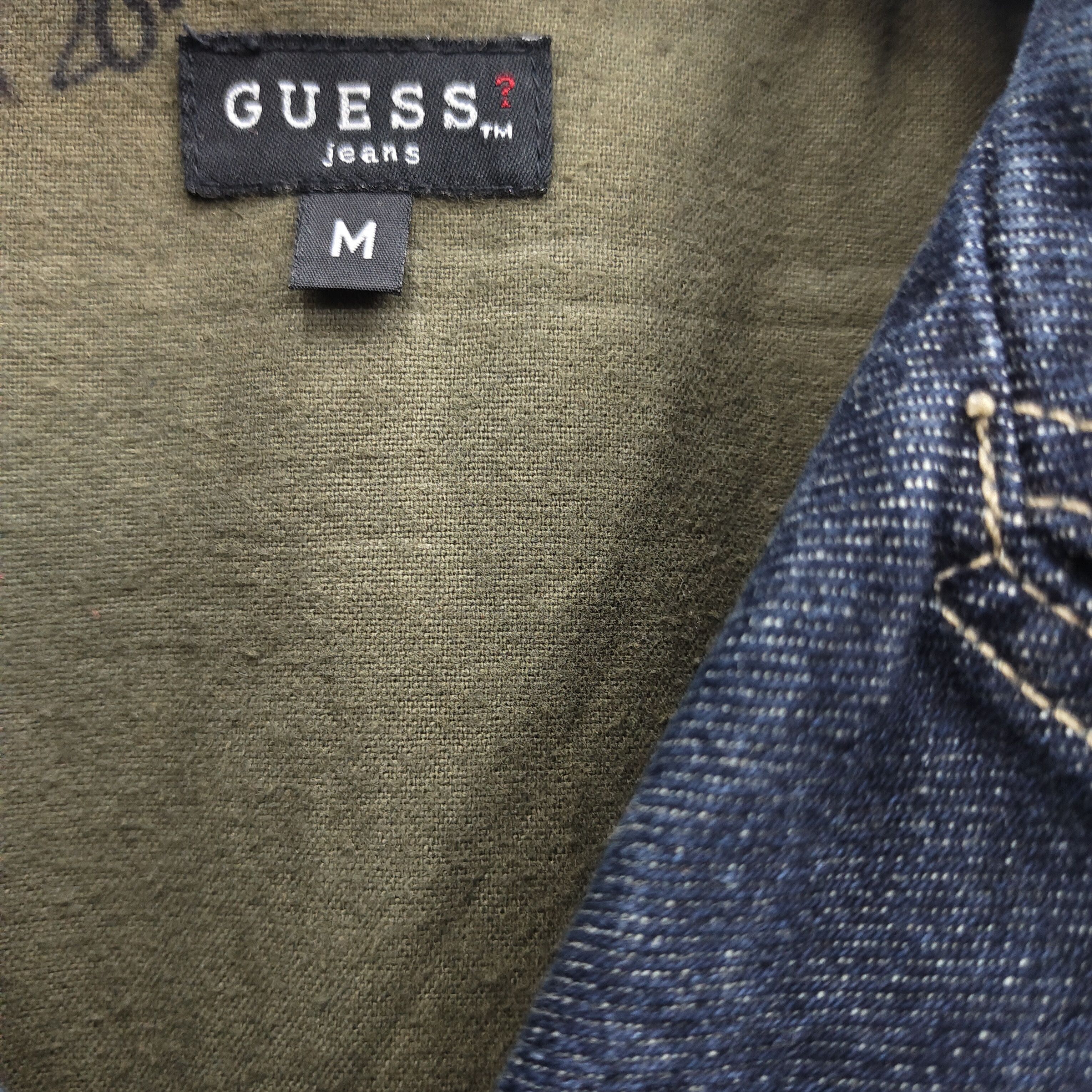 Guess Guess Double Collar Denim Jacket Size US M / EU 48-50 / 2 - 7 Thumbnail