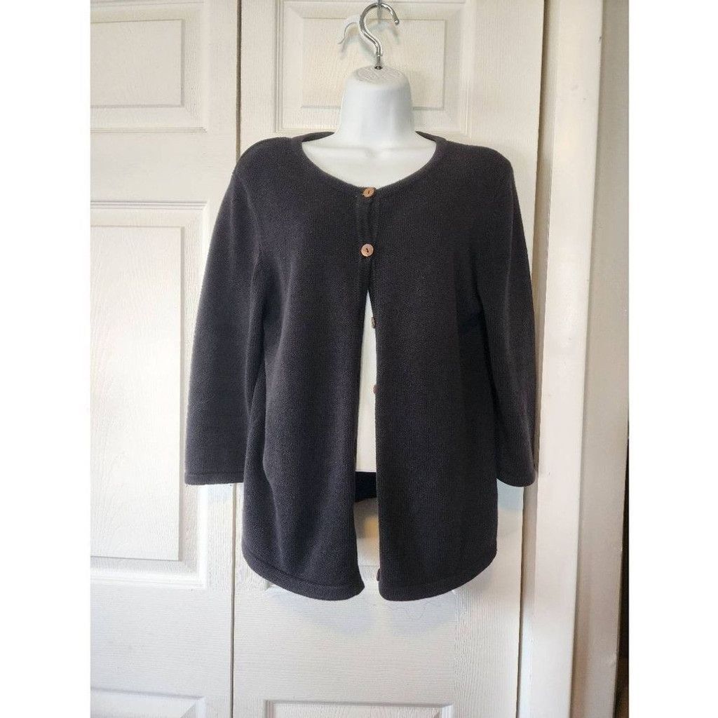 Other Christopher & Banks Black Sweater Size L / US 10 / IT 46 - 2 Thumbnail