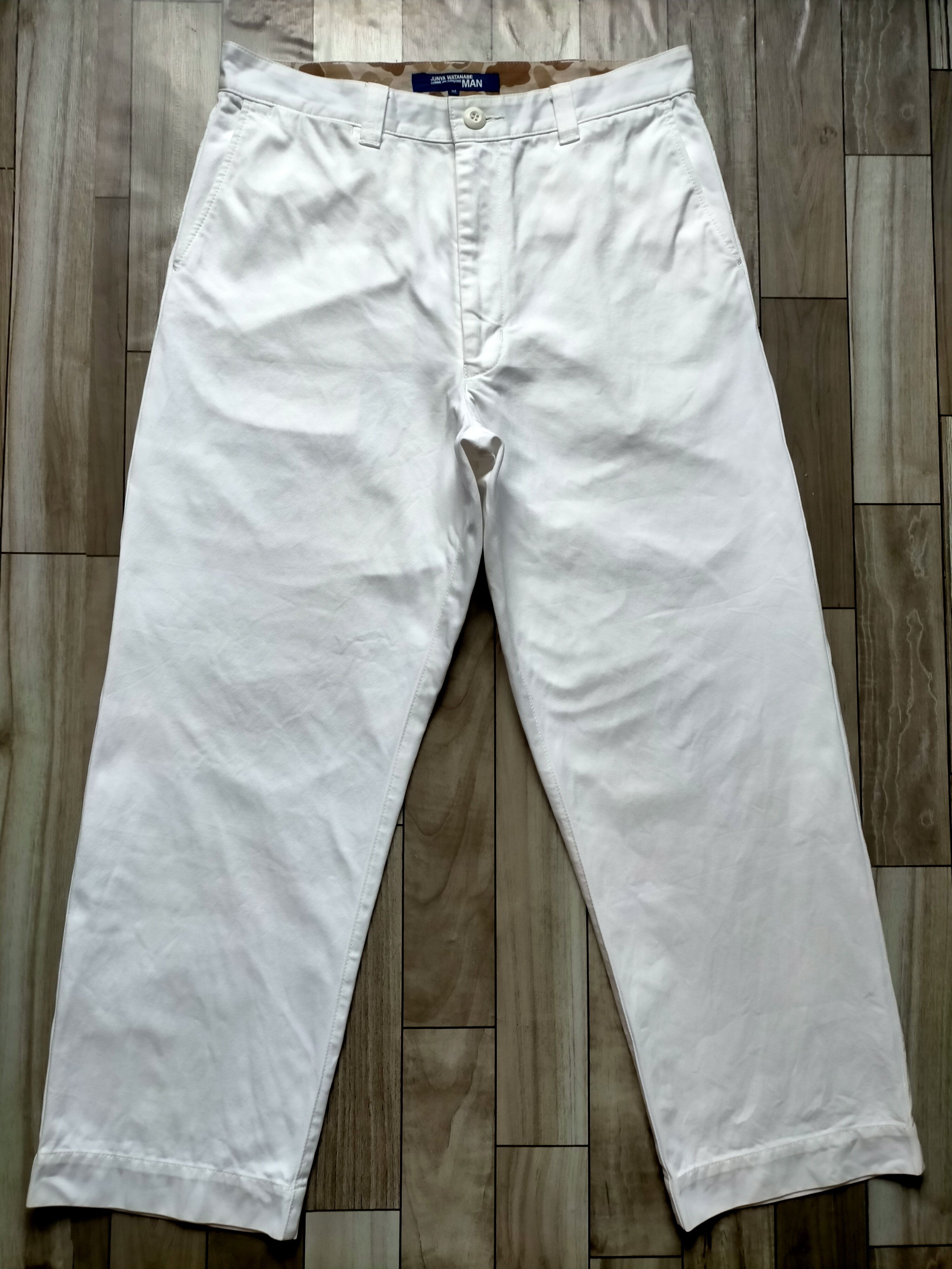 Comme des Garcons Junya Watanabe Comme des Garcons Baggy Trouser White Pants Size US 32 / EU 48 - 2 Thumbnail