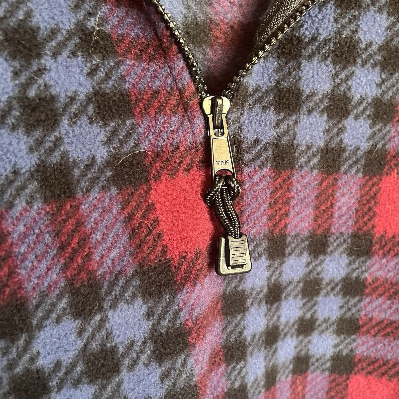 Other Cheetah Brand 1/4 Zip Oversized Plaid Fleece Pullover Size L / US 10 / IT 46 - 4 Thumbnail