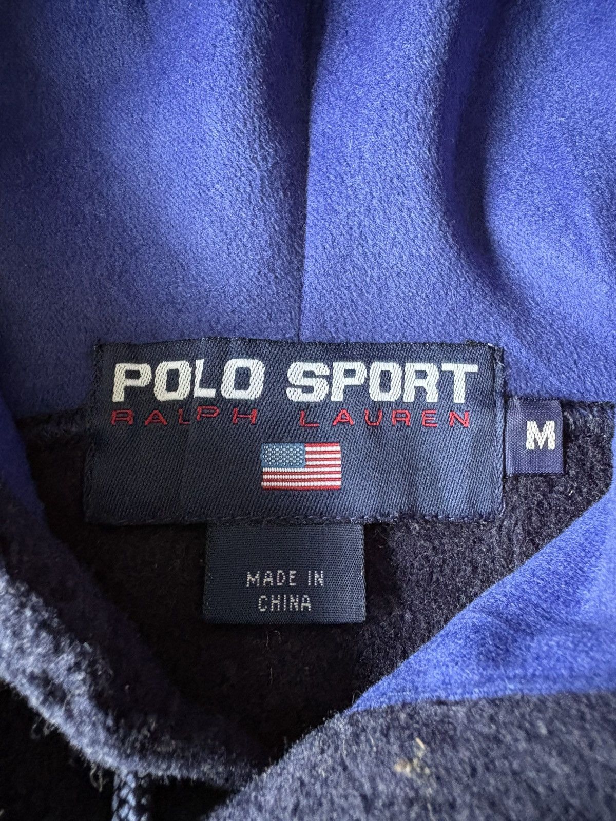 Polo Ralph Lauren Vintage Polo Sport Ralph Lauren Fleece Hoodie Sweatshirt Size US M / EU 48-50 / 2 - 9 Thumbnail