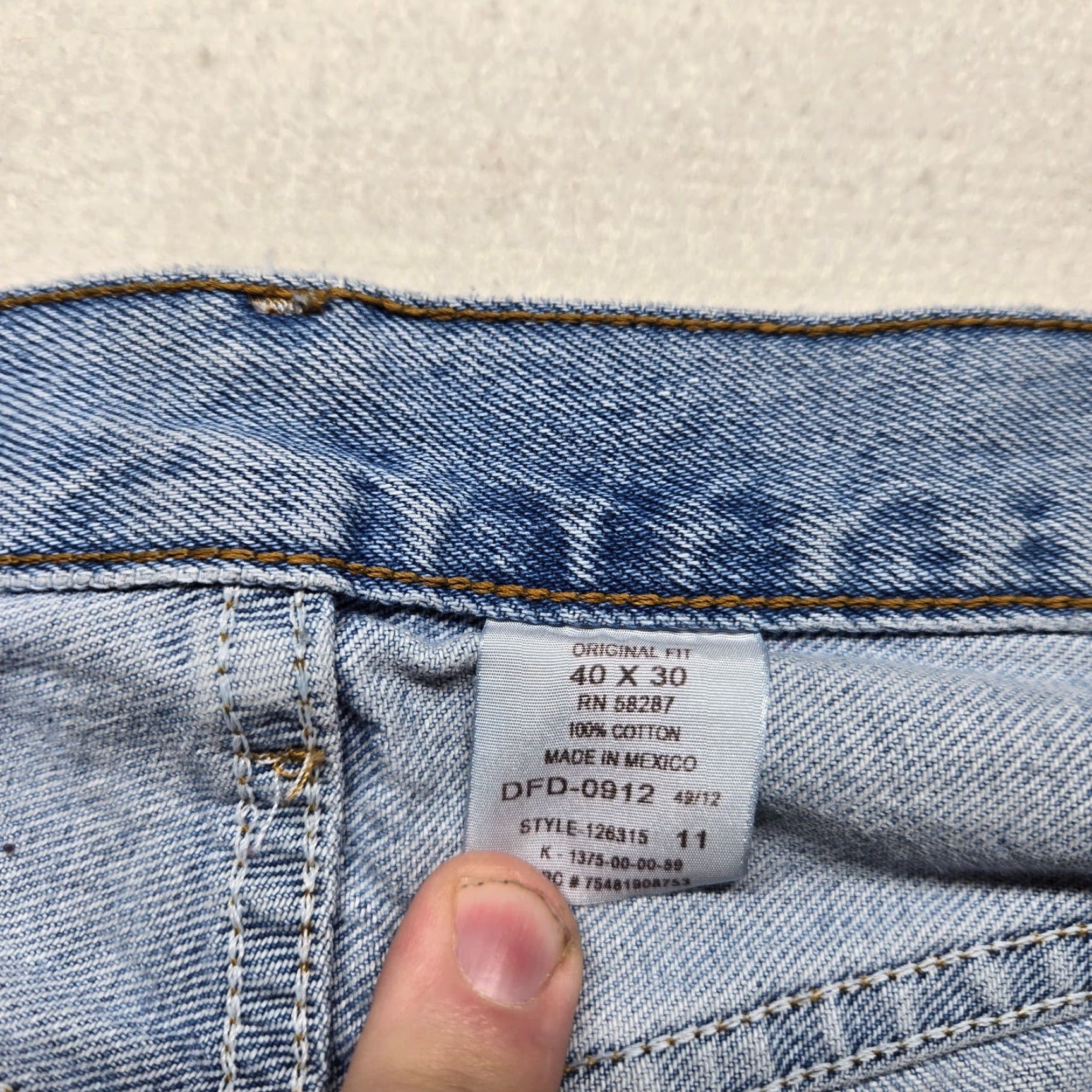 Faded Glory Faded Glory Jeans Denim Pants Regular Straight Adult Men's 40 x 30 Blue Color Jeans Pants Straight Mens 40 30 Size US 40 / EU 56 - 3 Thumbnail