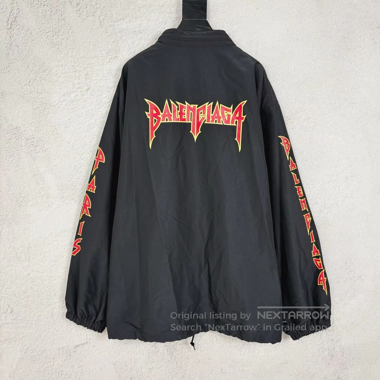 Balenciaga Balenciaga Size48 FW22 Logo Printed Single-Pull Zipper Regu Size US M / EU 48-50 / 2 - 2 Thumbnail