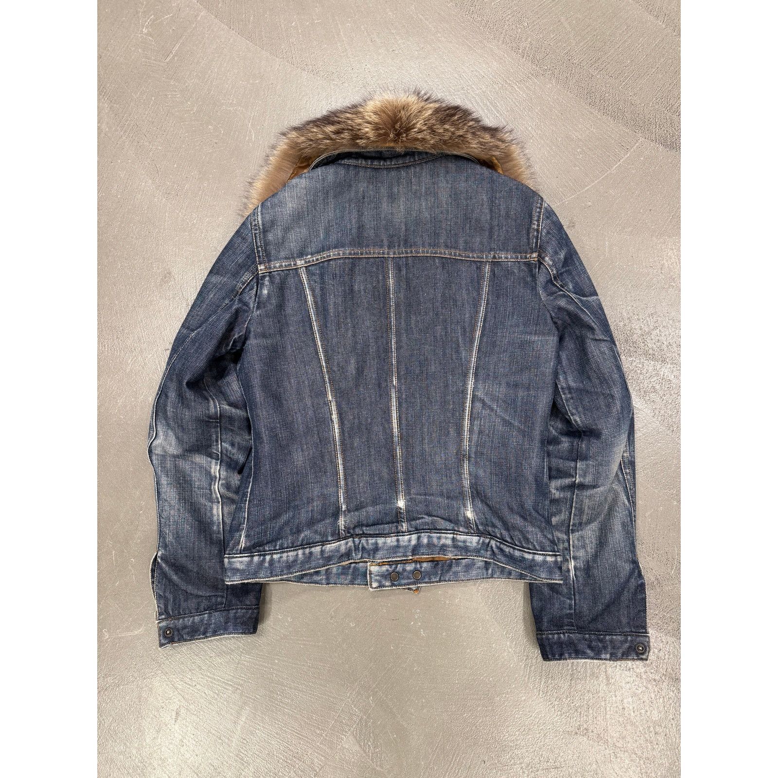 Dolce & Gabbana 2001 Dolce & Gabbana real fur denim jacket Size L / US 10 / IT 46 - 3 Thumbnail