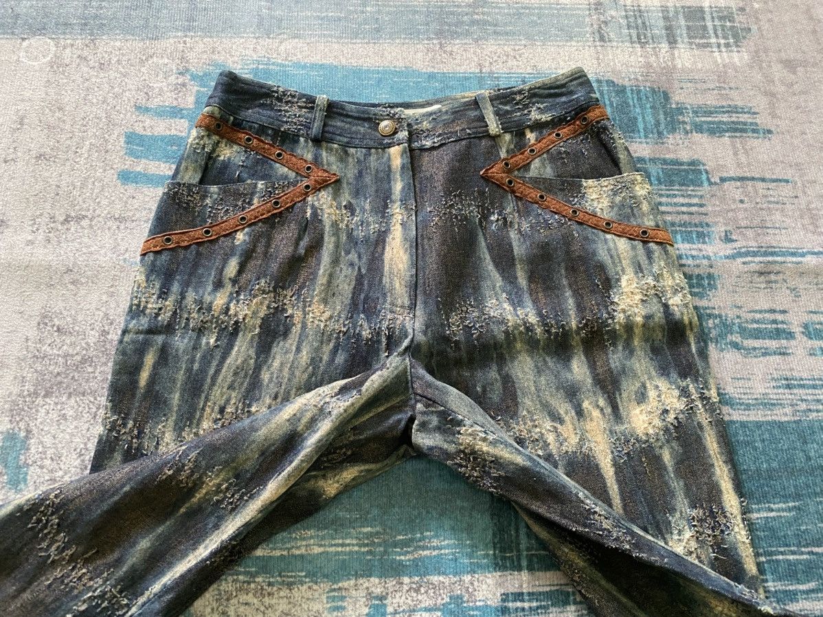 Designer × If Six Was Nine × Vintage Donna Paris Borro Acid Wash Pants Size 26" / US 2 / IT 38 - 6 Thumbnail