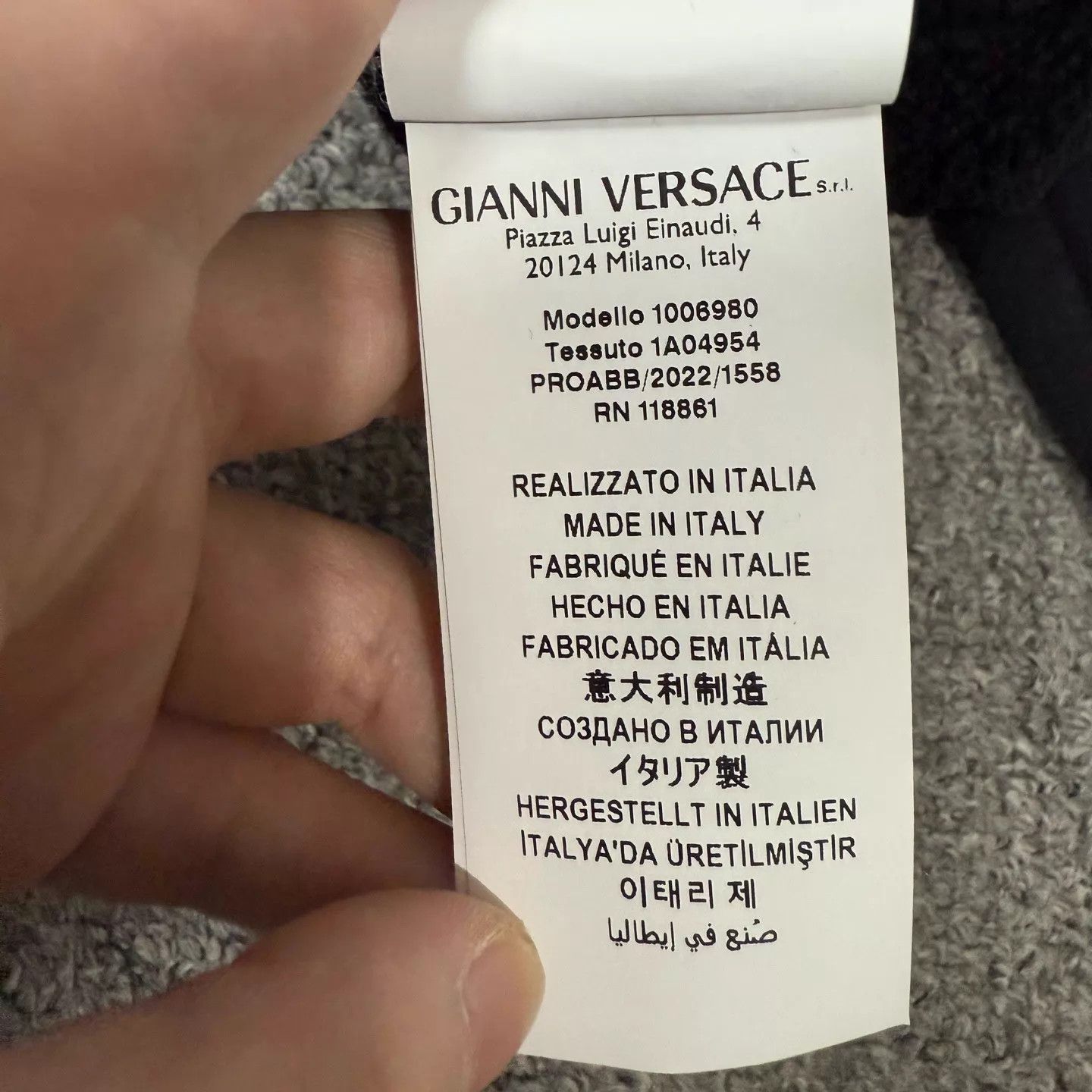 Versace Versace zip-up jacket set black M 95 new Size US M / EU 48-50 / 2 - 4 Thumbnail