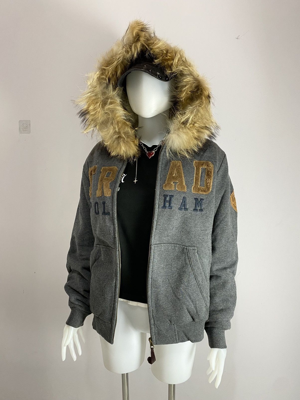 If Six Was Nine 2000s Polham fur quilted jacket Size US L / EU 52-54 / 3 - 2 Thumbnail