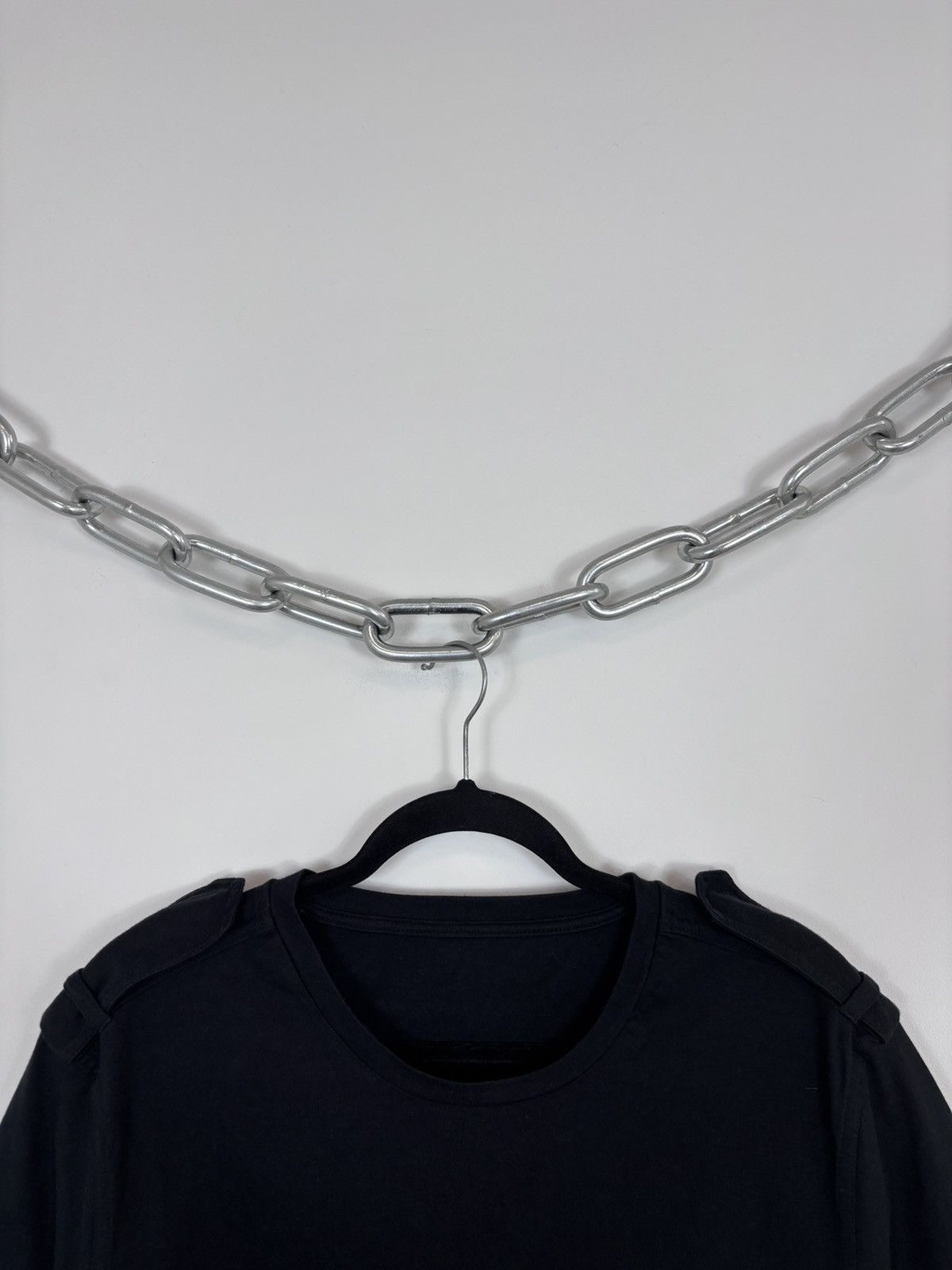 Prada Prada Red Tab Men’s Shoulders Straps Black T-Shirt Tee Size US L / EU 52-54 / 3 - 6 Thumbnail
