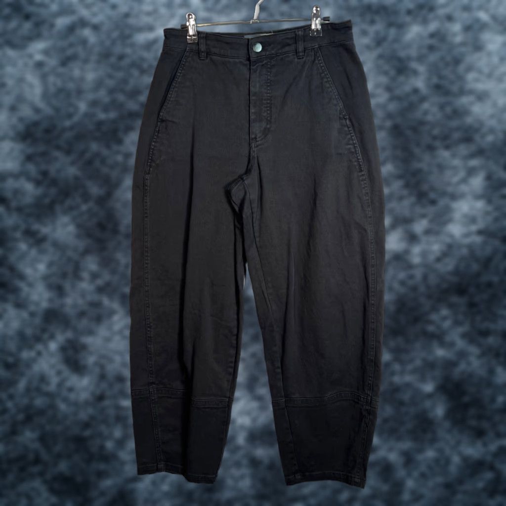 Everlane Everlane Pants Chino Tapered Adult Womens 4 Tall Black Organic Cotton Blend Stretch Zipper Front Flat Rise High Inseam 28 in Regular Casual Mens? Size 27" / US 4 / IT 40 - 1 Thumbnail