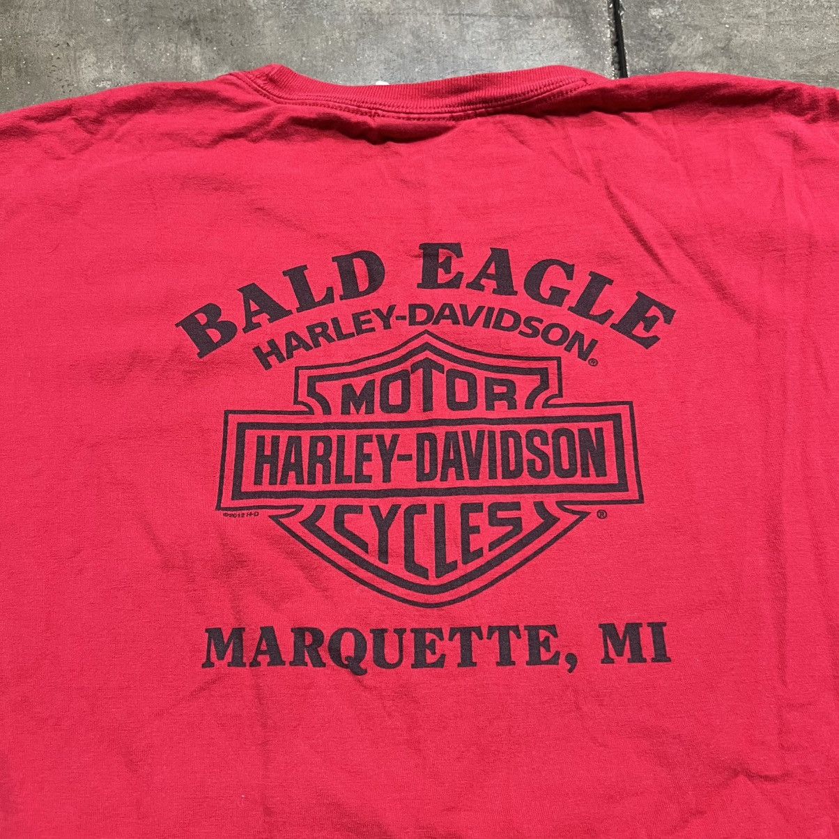 Harley Davidson Vintage Harley Davidson Michigan Motorcycle Biker Tee Eagle Size US XXL / EU 58 / 5 - 5 Thumbnail