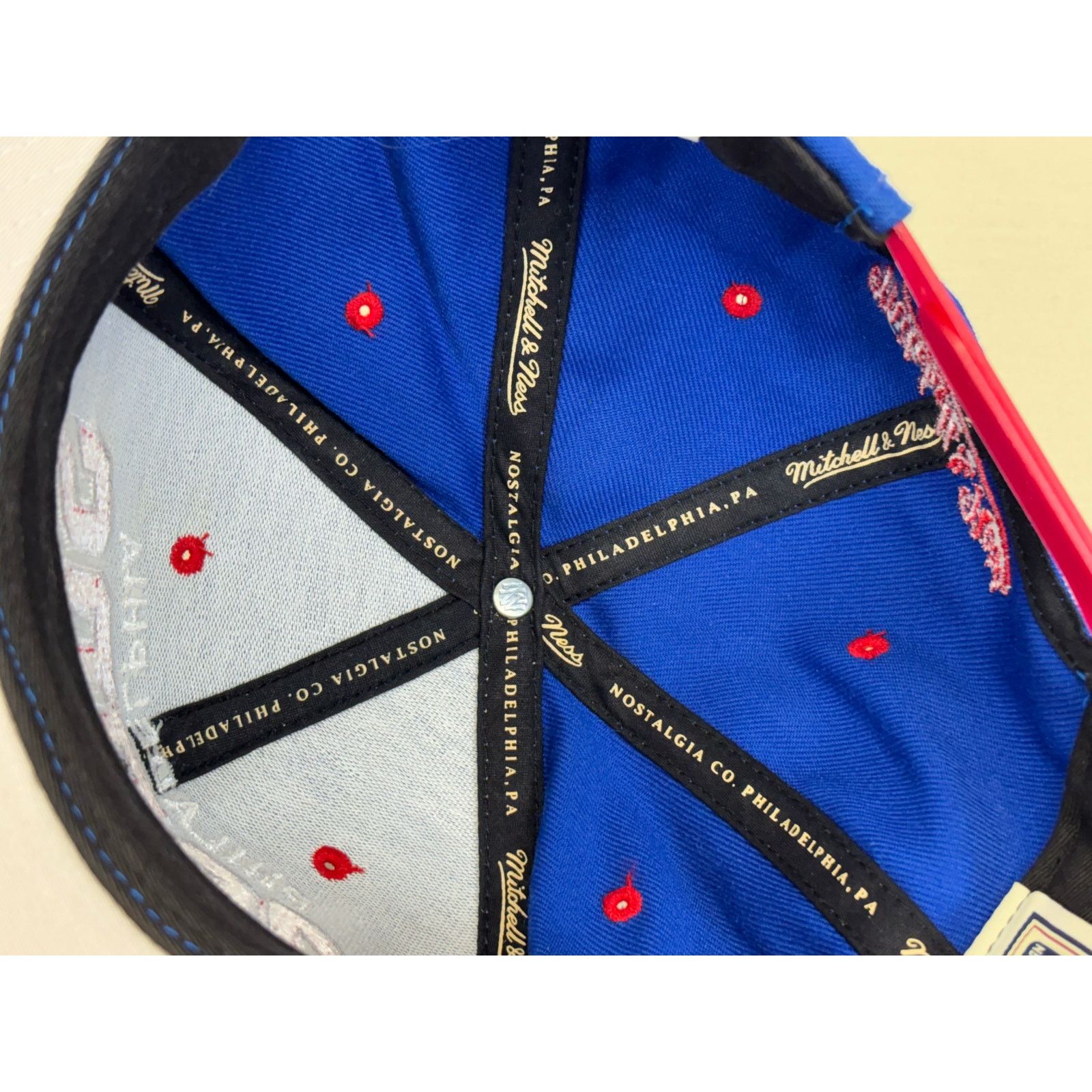 Mitchell & Ness Philadelphia 76ers Mitchell and Ness Classic Hardwood Hat Size ONE SIZE - 9 Thumbnail