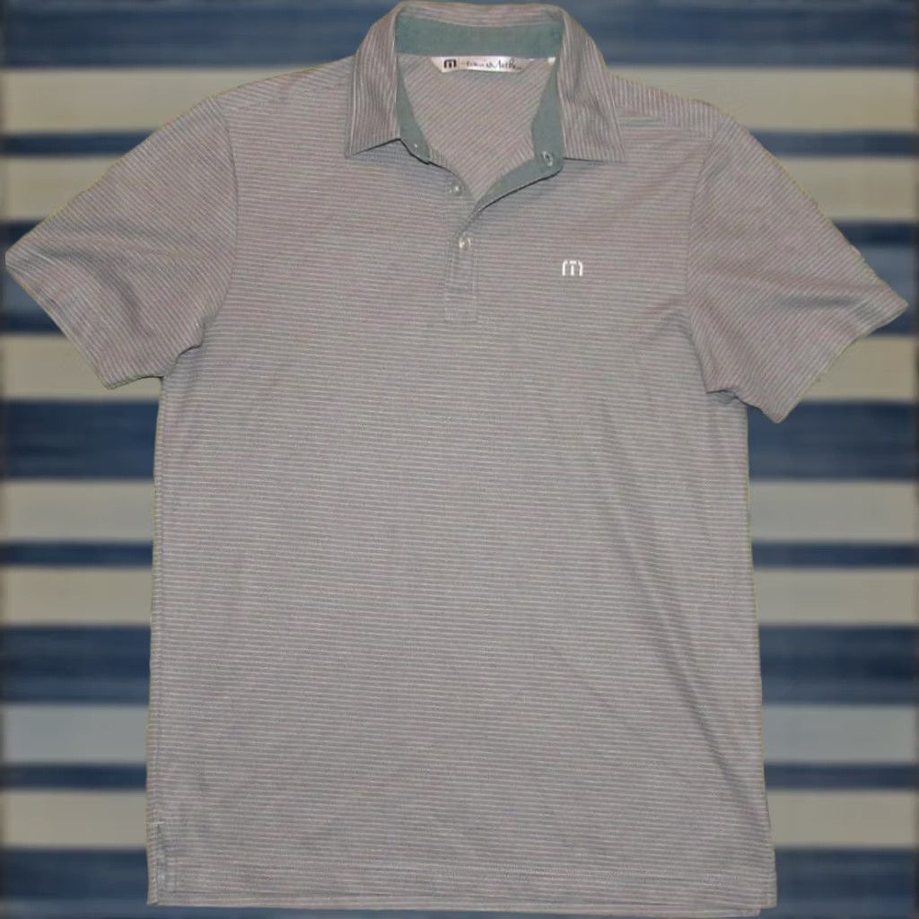 TravisMathew TRAVIS MATHEW Grey Striped Short Sleeve Polo Shirt Small S Mens Polo Shirt Grey Striped Short Sleeve Polo Mens S Size US S / EU 44-46 / 1 - 1 Thumbnail