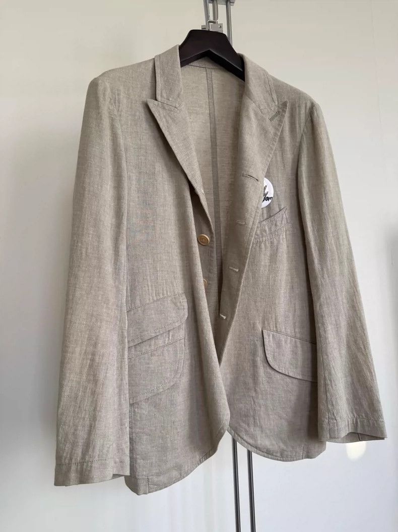 Y's Y's size 2 Linen blazer Size 36R - 3 Thumbnail