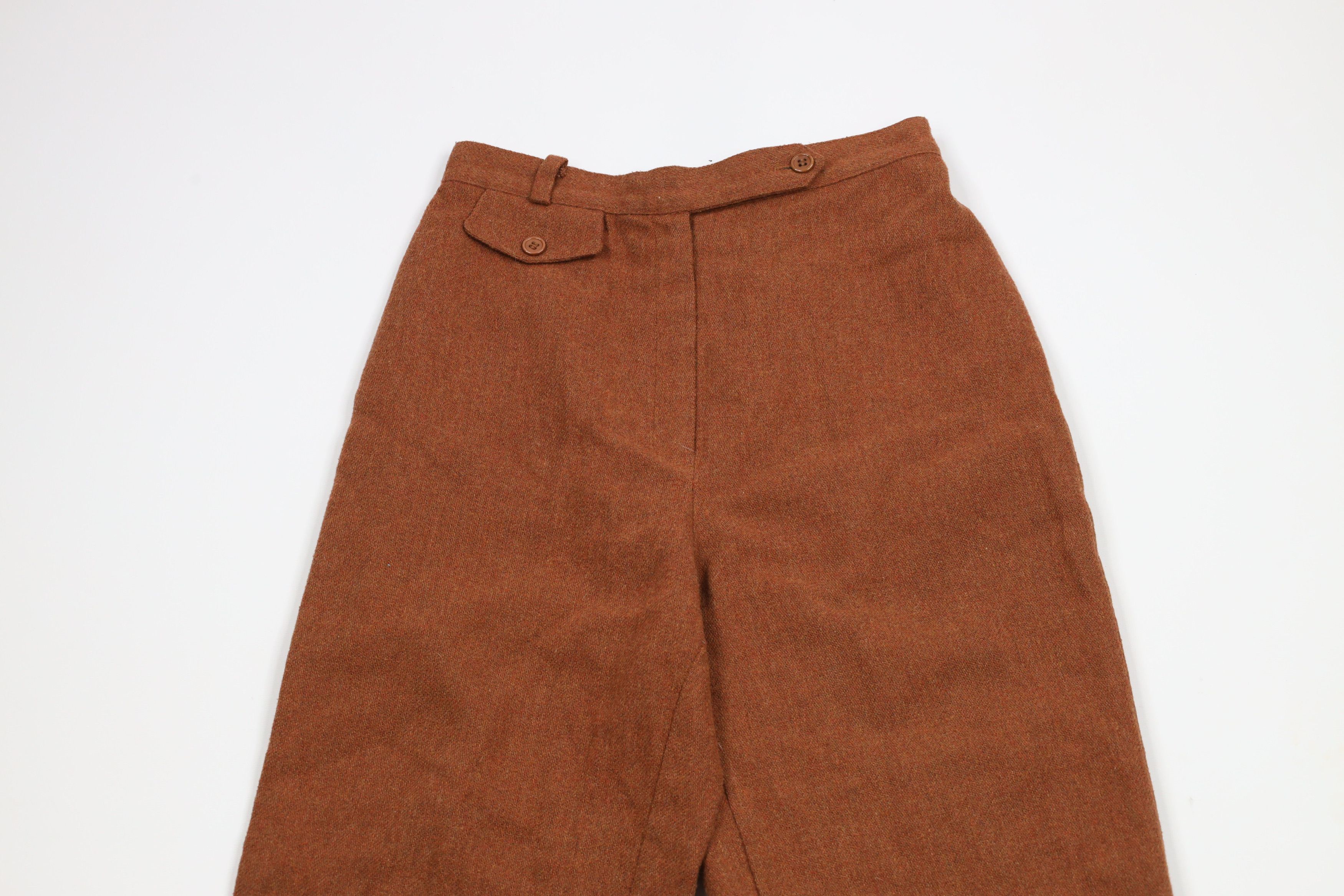 Vintage Vintage 70s Streetwear Wool Tweed Chino Pants Union Made Size 30" / US 8 / IT 44 - 2 Thumbnail