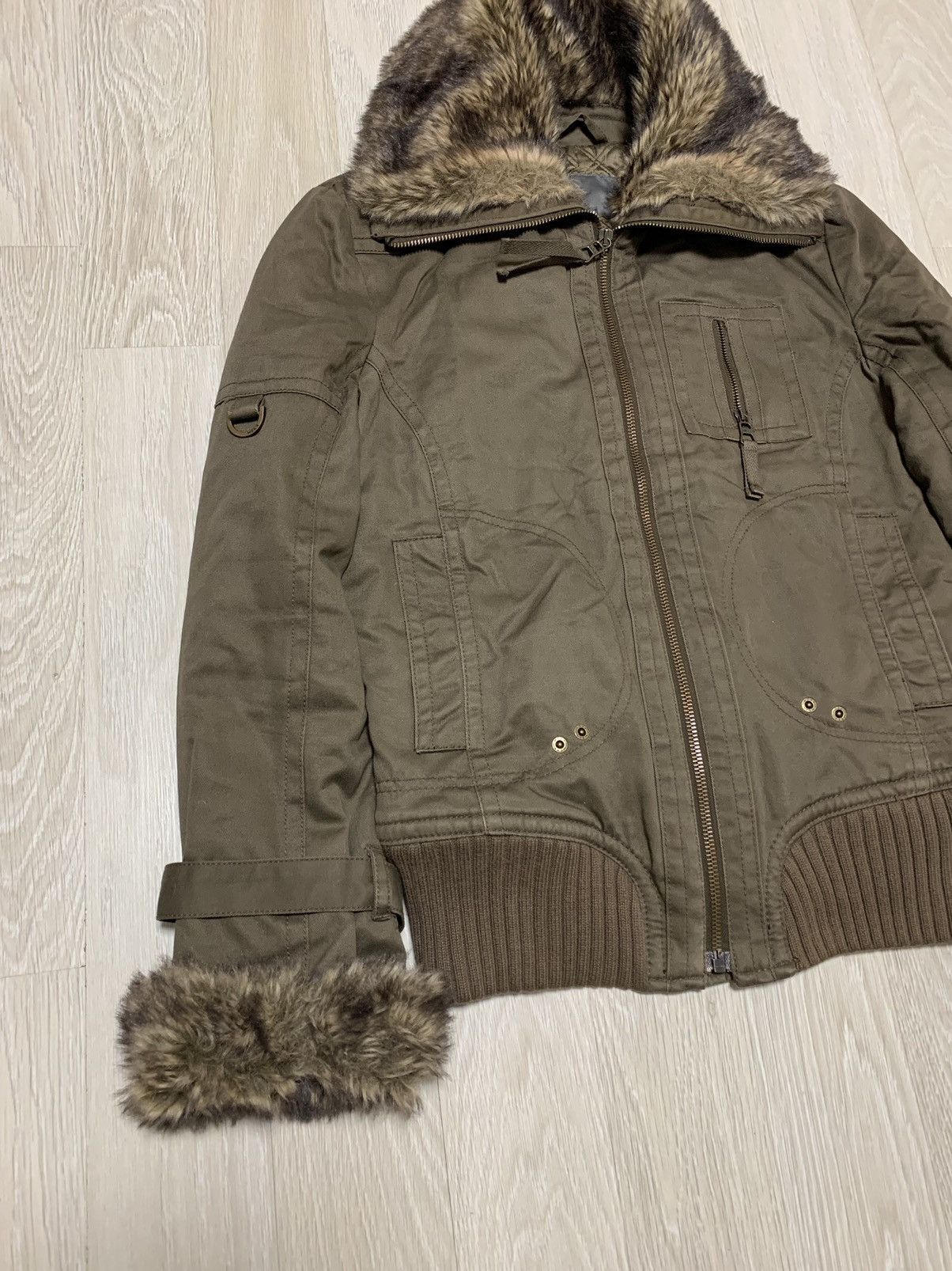 If Six Was Nine × Vintage Vinatge faux fur bomber jacket Size M / US 6-8 / IT 42-44 - 2 Thumbnail