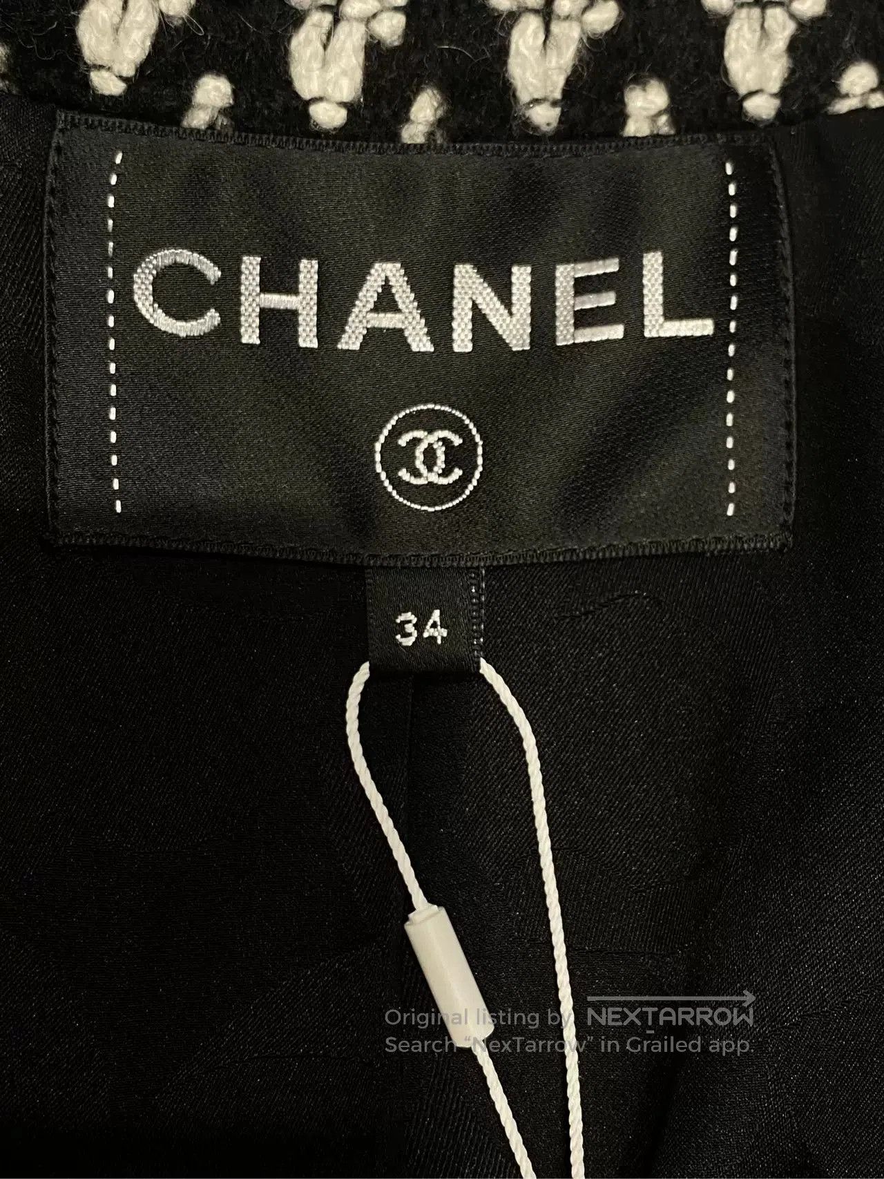 Chanel Chanel 21k Silver Black Sequin Jacket. Size US XS / EU 42 / 0 - 4 Thumbnail