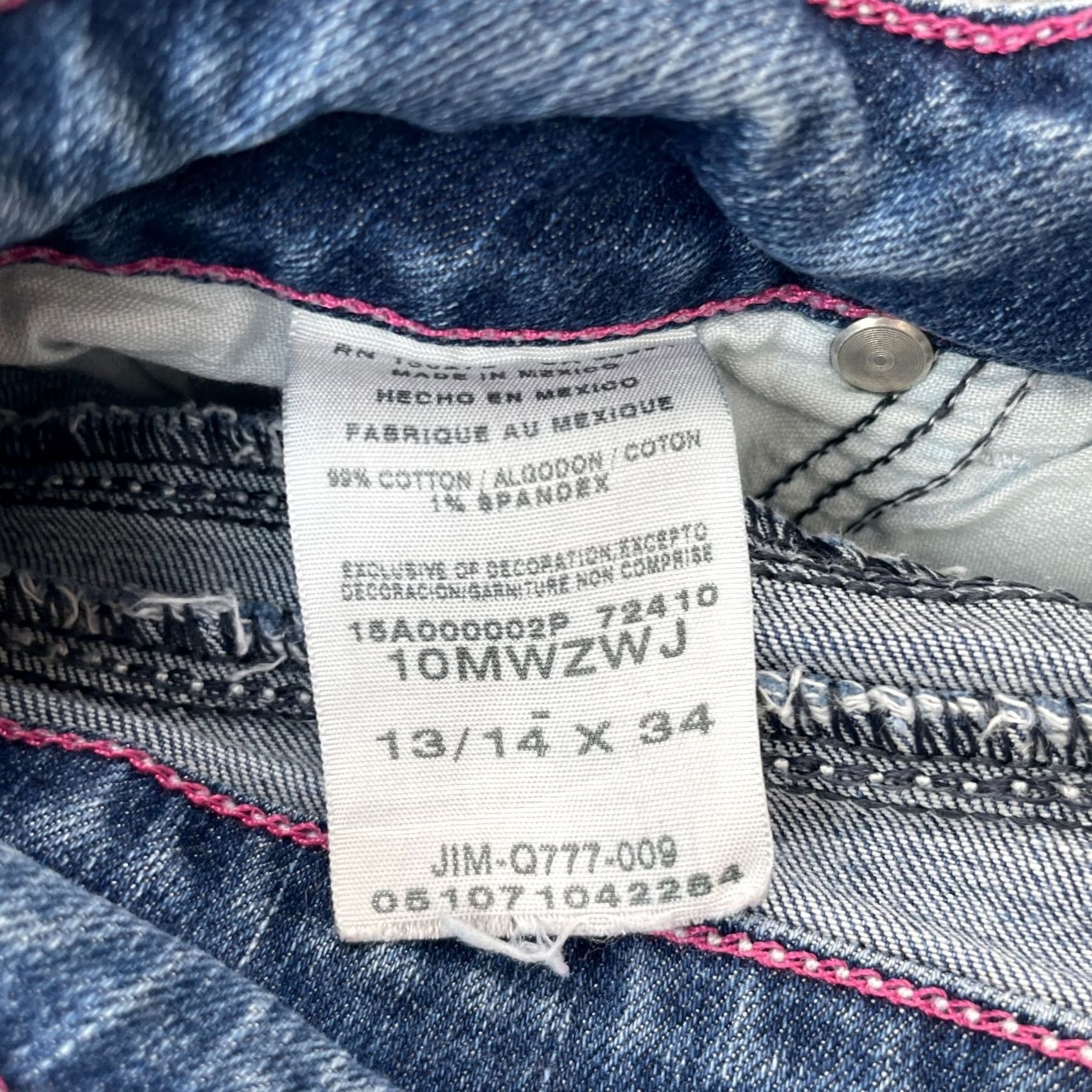 Wrangler Wrangler Jeans Womens 34 Blue Bootcut Denim Logo Button Zipper Stretch 5-Pocket Regular Inseam 33in Cotton Spandex Size 24" / US 00 / IT 34 - 4 Thumbnail