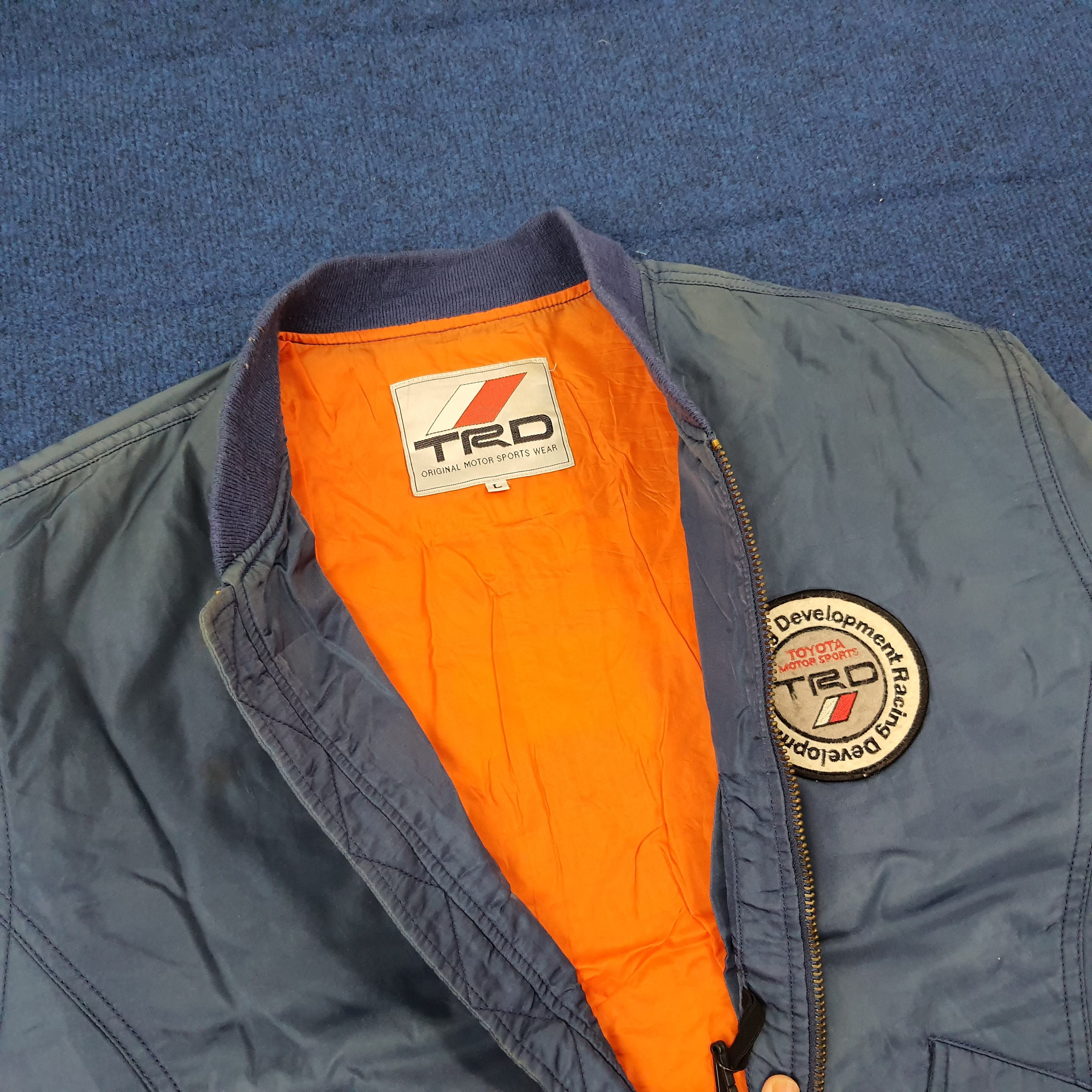 Japanese Brand Vintage 90s Toyota TRD Retro MA-1 Style Bomber C274N3 Size US L / EU 52-54 / 3 - 7 Thumbnail
