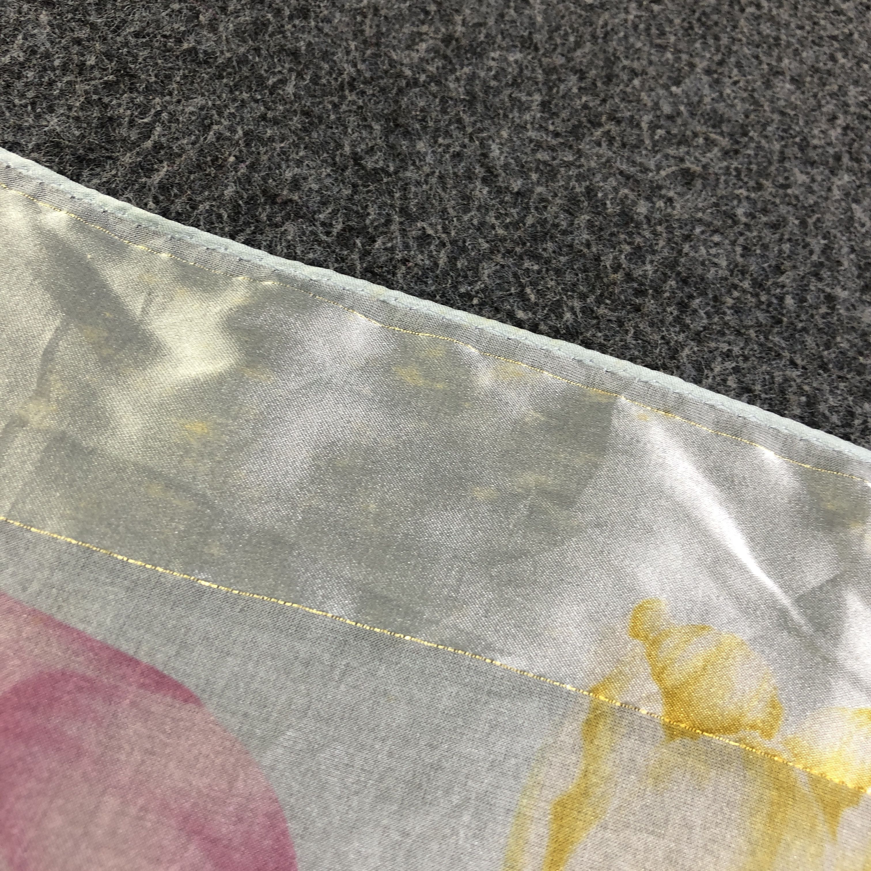 Japanese Brand Philippe Venet Floral Silk Scarf M985 Size ONE SIZE - 13 Thumbnail