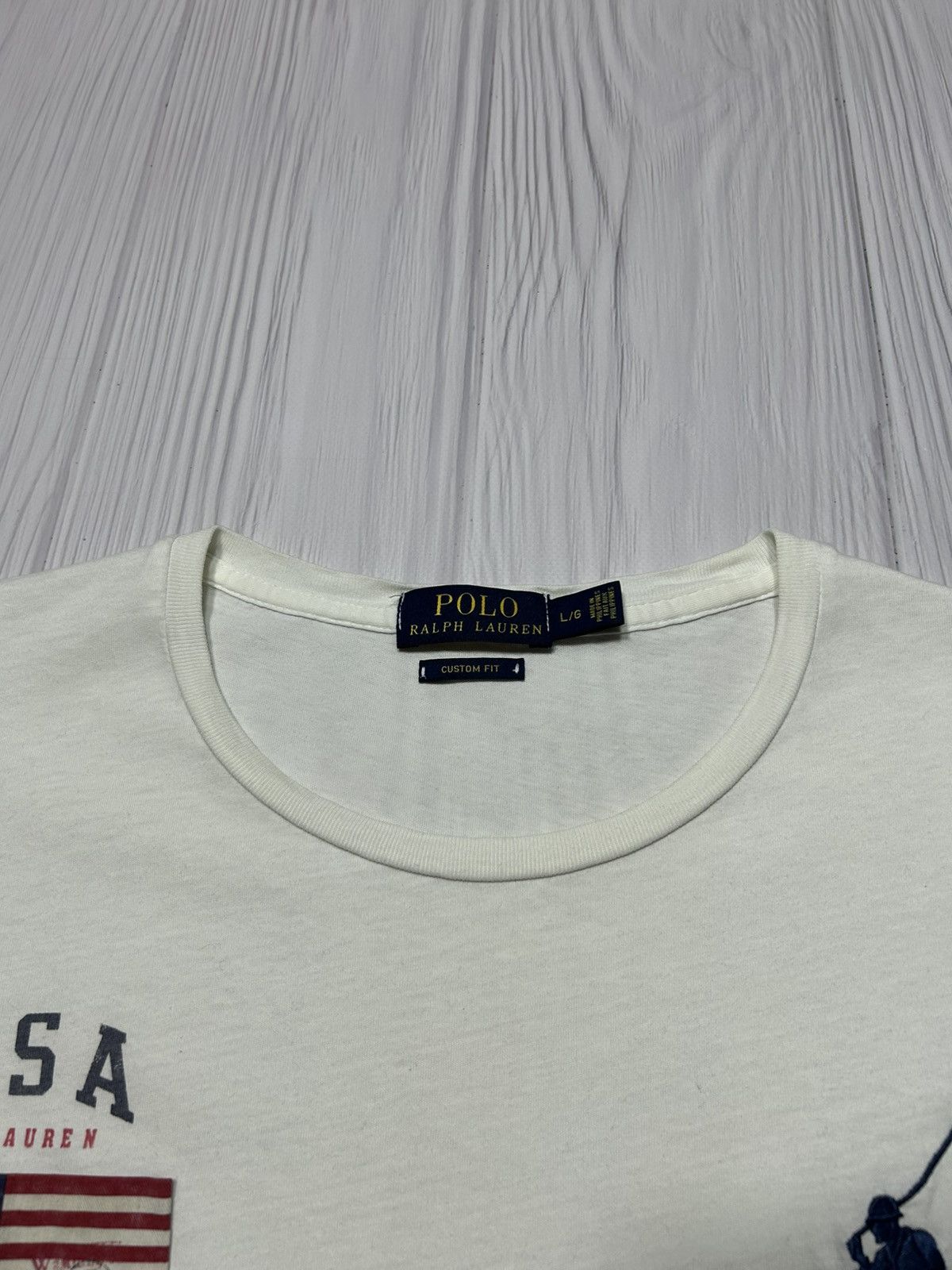 Polo Ralph Lauren 🇺🇸 Polo Ralph Lauren USA 3 Team T-Shirt Size L Size US L / EU 52-54 / 3 - 9 Thumbnail
