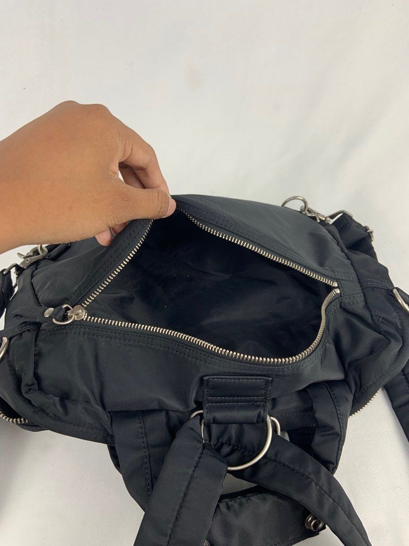 Jean Paul Gaultier Jean Paul Gaultier Embossed Black Nylon 3 Way Bag Size ONE SIZE - 8 Thumbnail