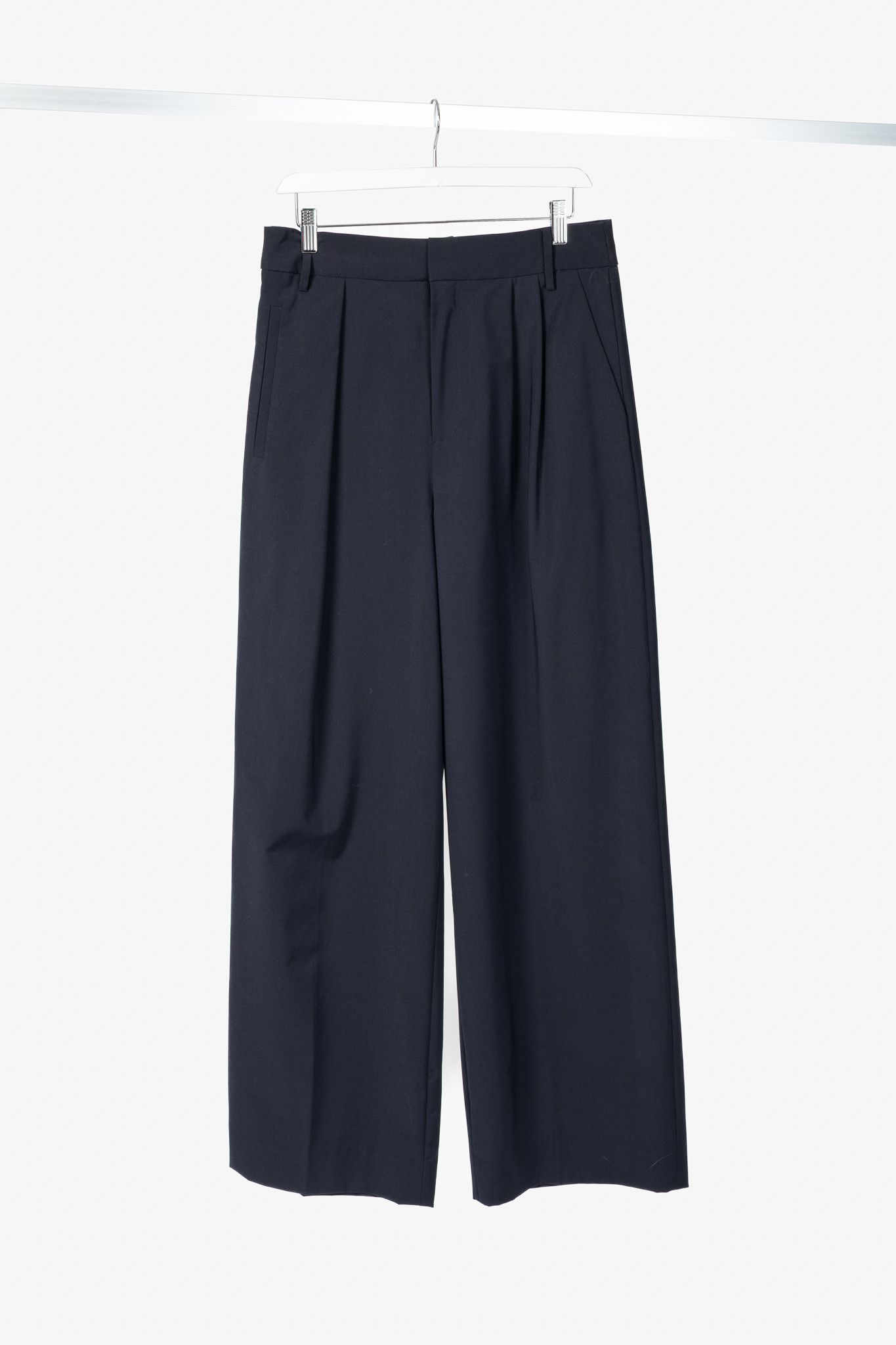 Tibi Tibi Stella Navy Tropical Wool Pants Size 27" / US 4 / IT 40 - 1 Thumbnail