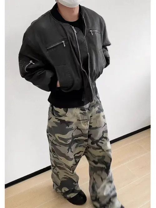 VIBE Logging Wasteland Loose Fit Work Camouflage Pants Size US 32 / EU 48 - 3 Thumbnail