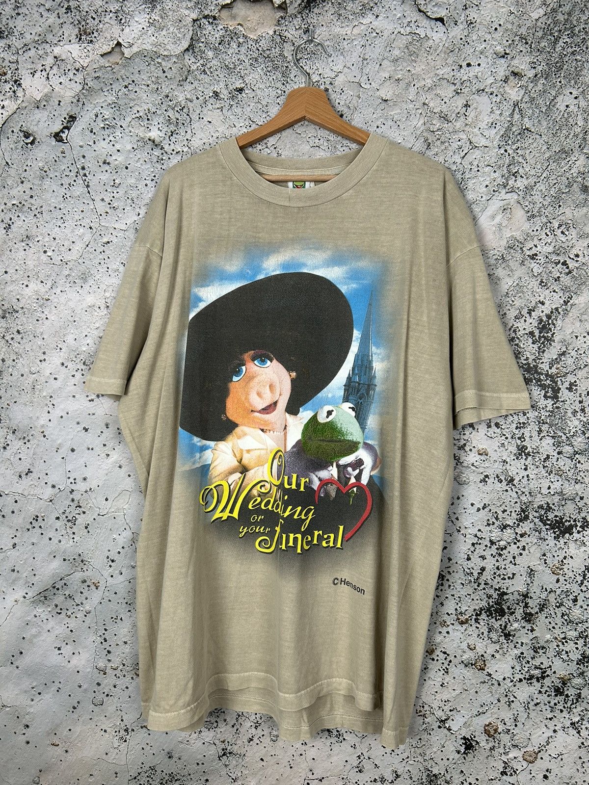 Cartoon Network Vintage Kermit and Piggy Muppets Movie Henson Wedding 90s Size US XL / EU 56 / 4 - 1 Thumbnail