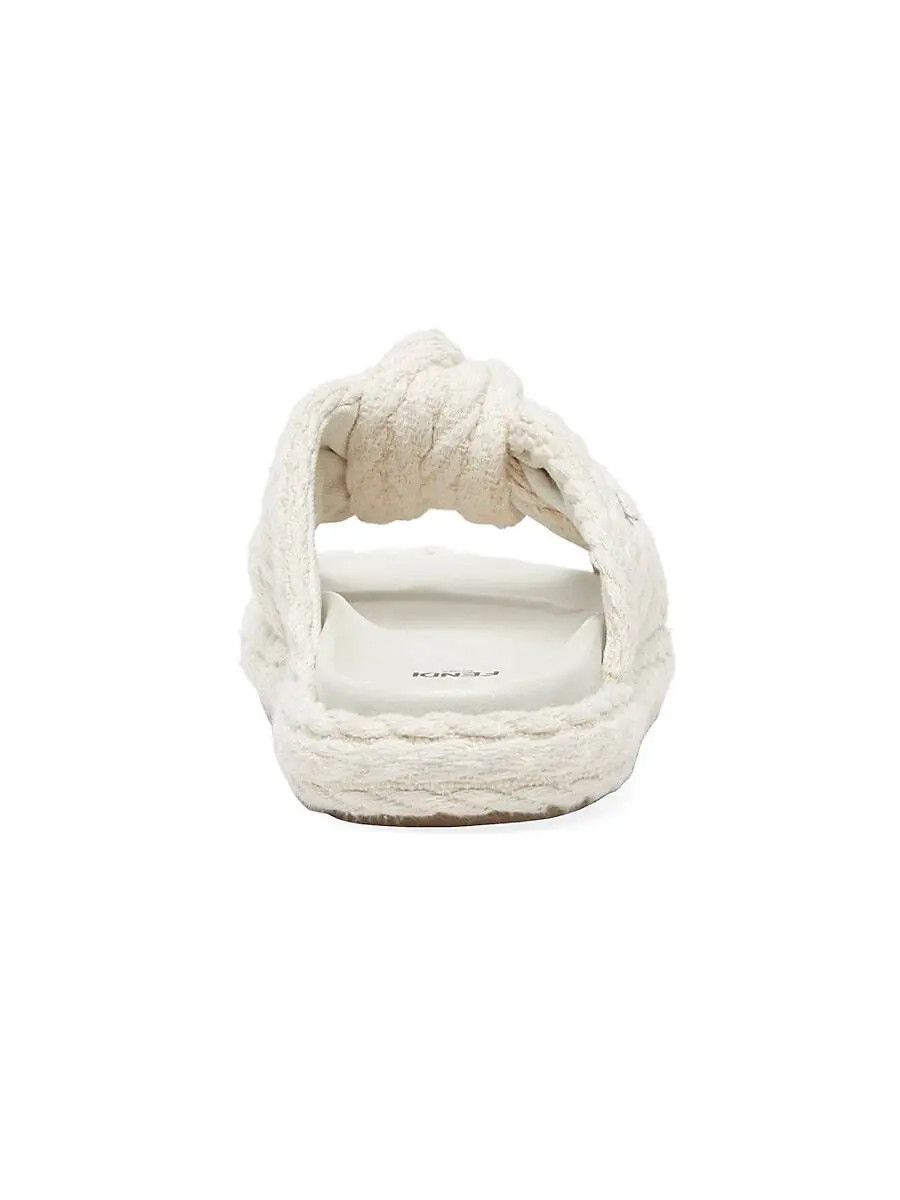 Fendi o1loc1c0824 Slides in White Size US 9 / IT 39 - 3 Thumbnail