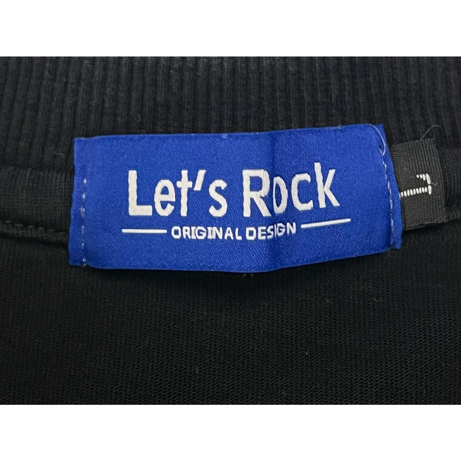 Other Let’s Rock Black T-Shirt of Woman’s Face Large Grunge Tee Size US L / EU 52-54 / 3 - 4 Thumbnail