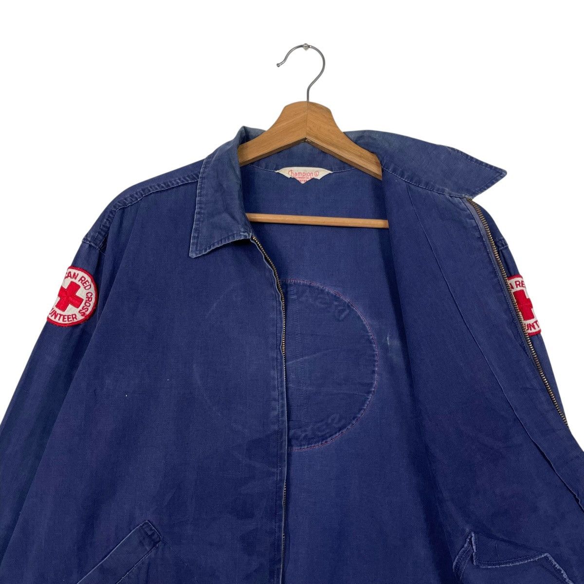 Champion Vtg 50/60s Champion Running Man Disaster Service Jacket Size US L / EU 52-54 / 3 - 10 Thumbnail