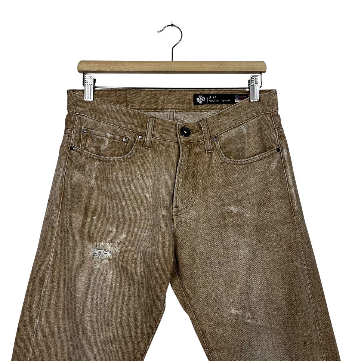 Japanese Brand Vintage Back Number Distressed Pants Size 32" / US 10 / IT 46 - 2 Thumbnail