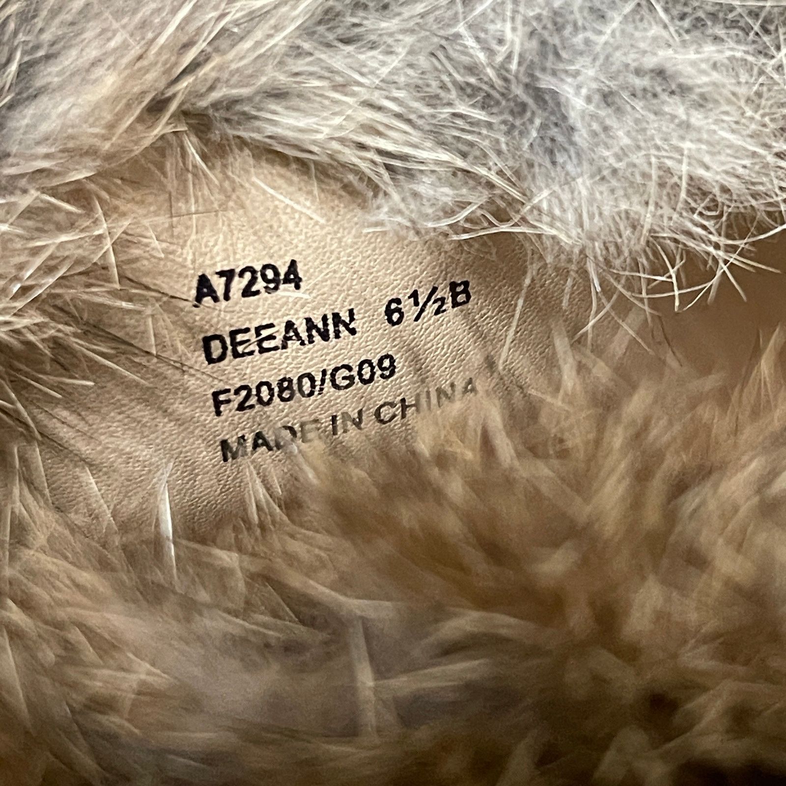 Coach Coach Deeann Embossed Suede Rabbit Fur Shearling Boots Size US 6.5 / IT 36.5 - 8 Thumbnail