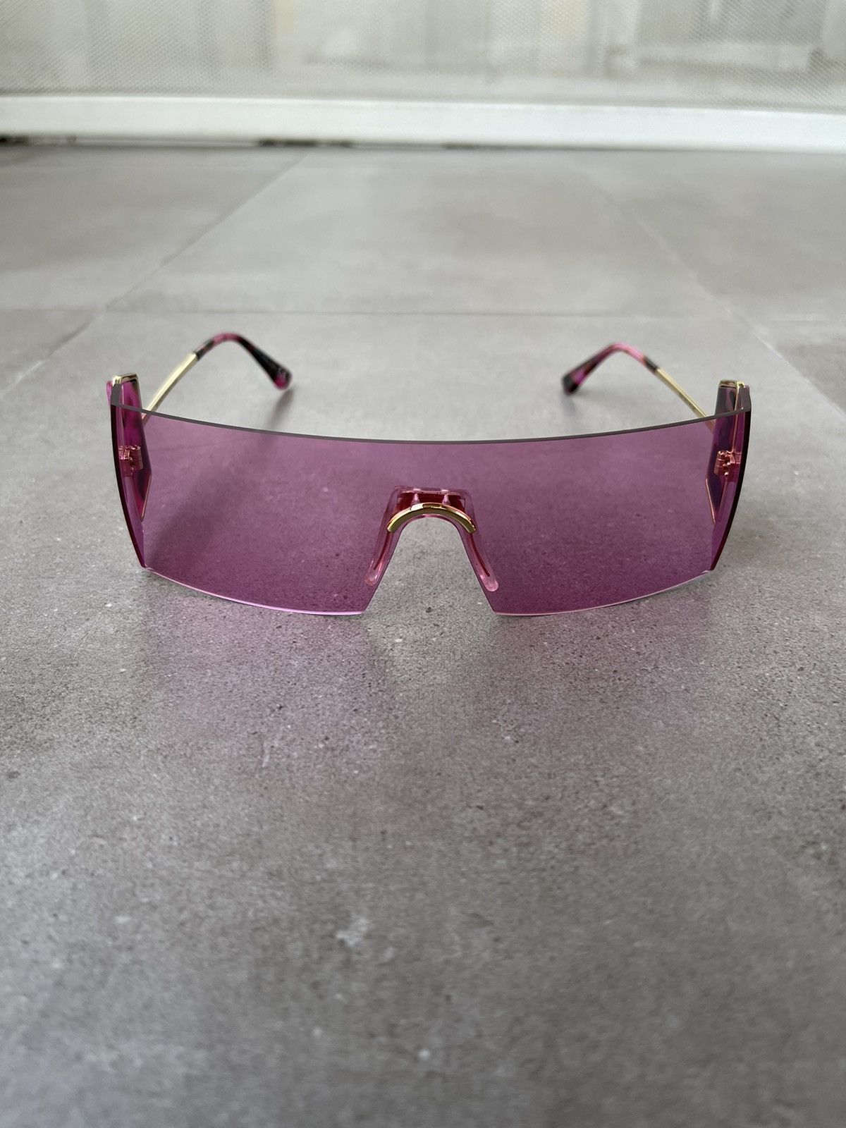 Retrosuperfuture !DS!SS23 Retrosuperfuture RA1 Pianeta Pink Shield Sunglasses Size ONE SIZE - 7 Thumbnail