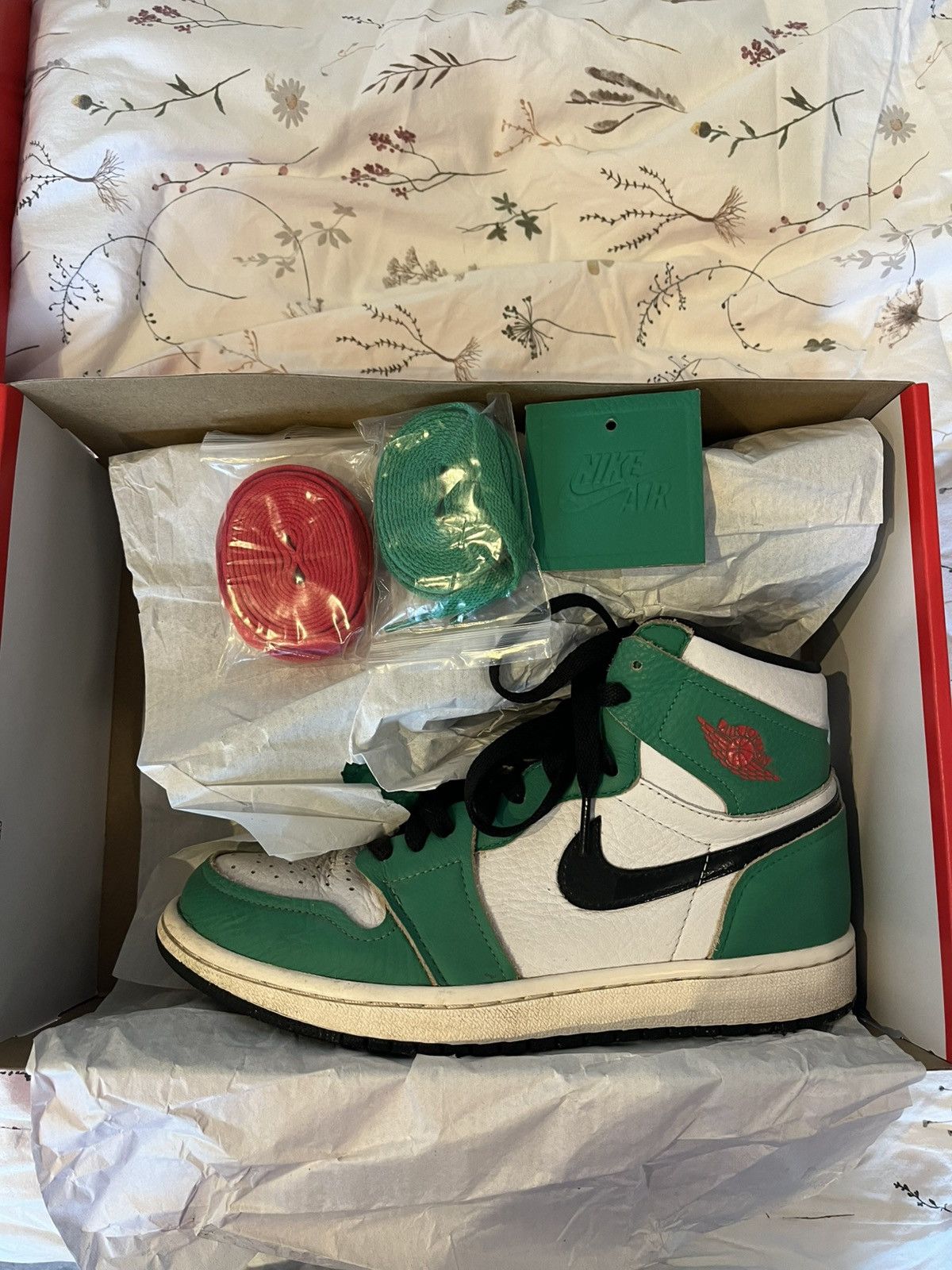 Jordan 1 high lucky green🍀