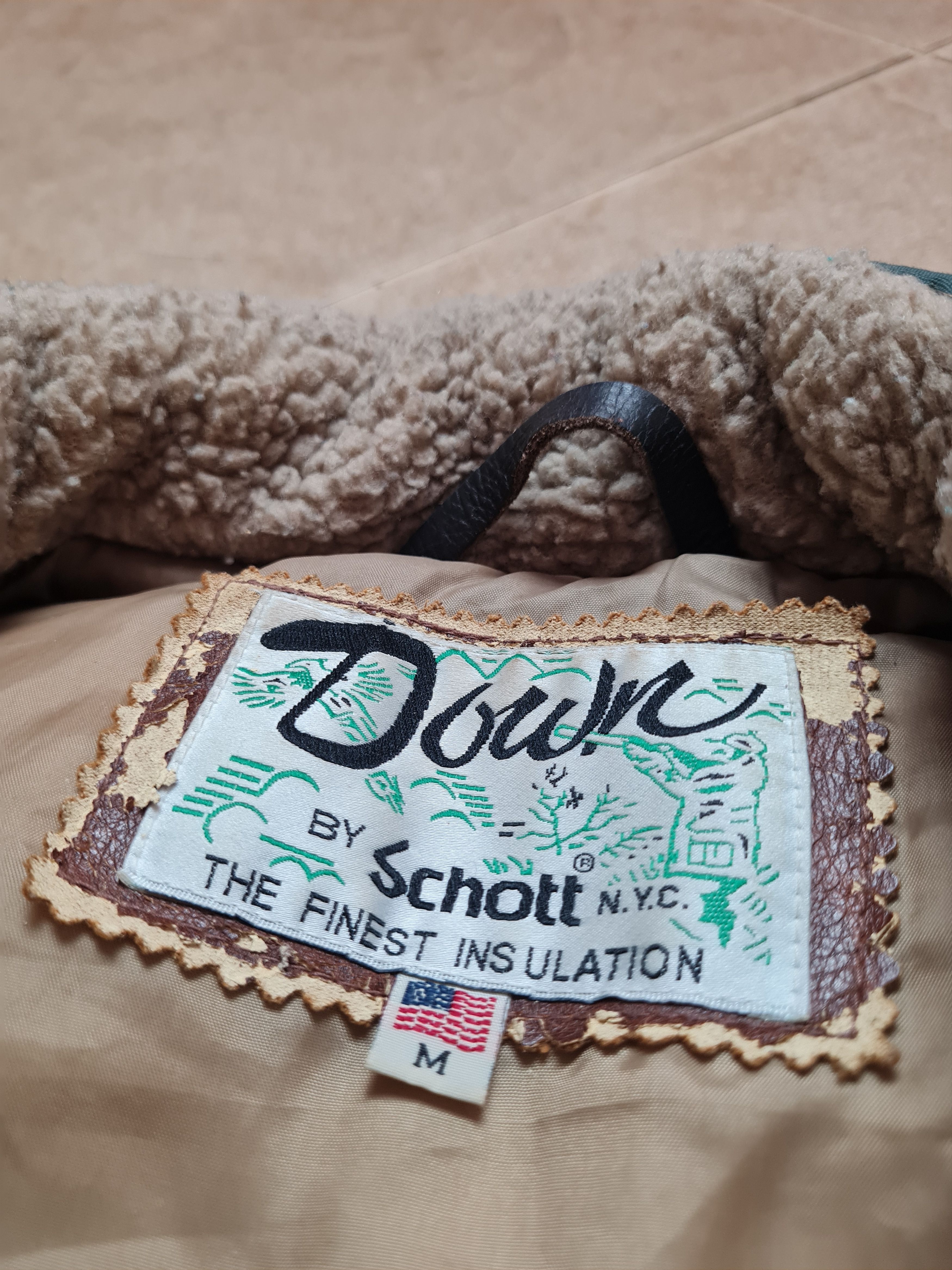 Schott VINTAGE US SCHOTT 126 GOOSE DOWN TAN DOWN VEST JACKET SIZE M Size US M / EU 48-50 / 2 - 15 Thumbnail