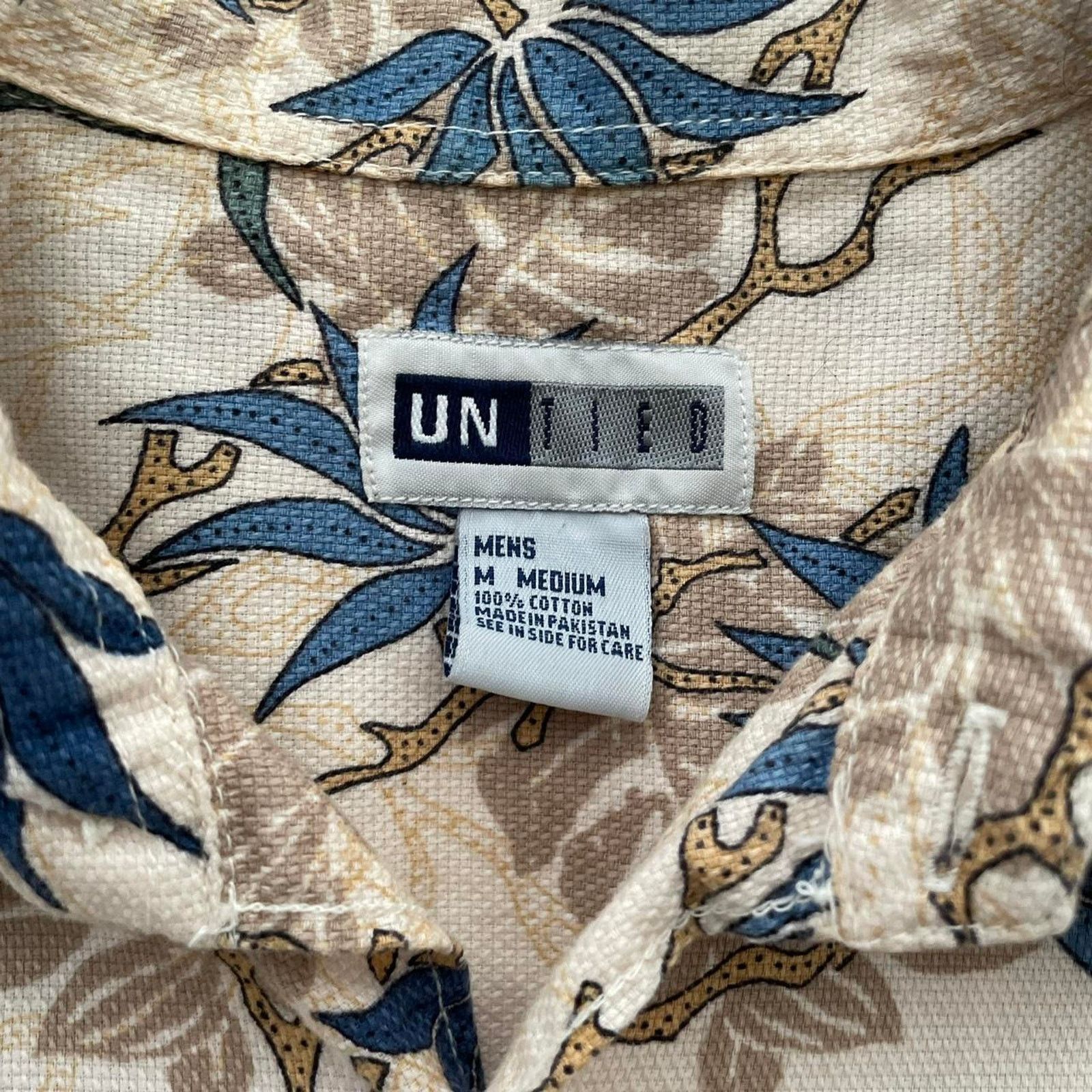 Vintage Vintage Untied Cream Tropical Hawaiian Shirt Size US M / EU 48-50 / 2 - 4 Thumbnail